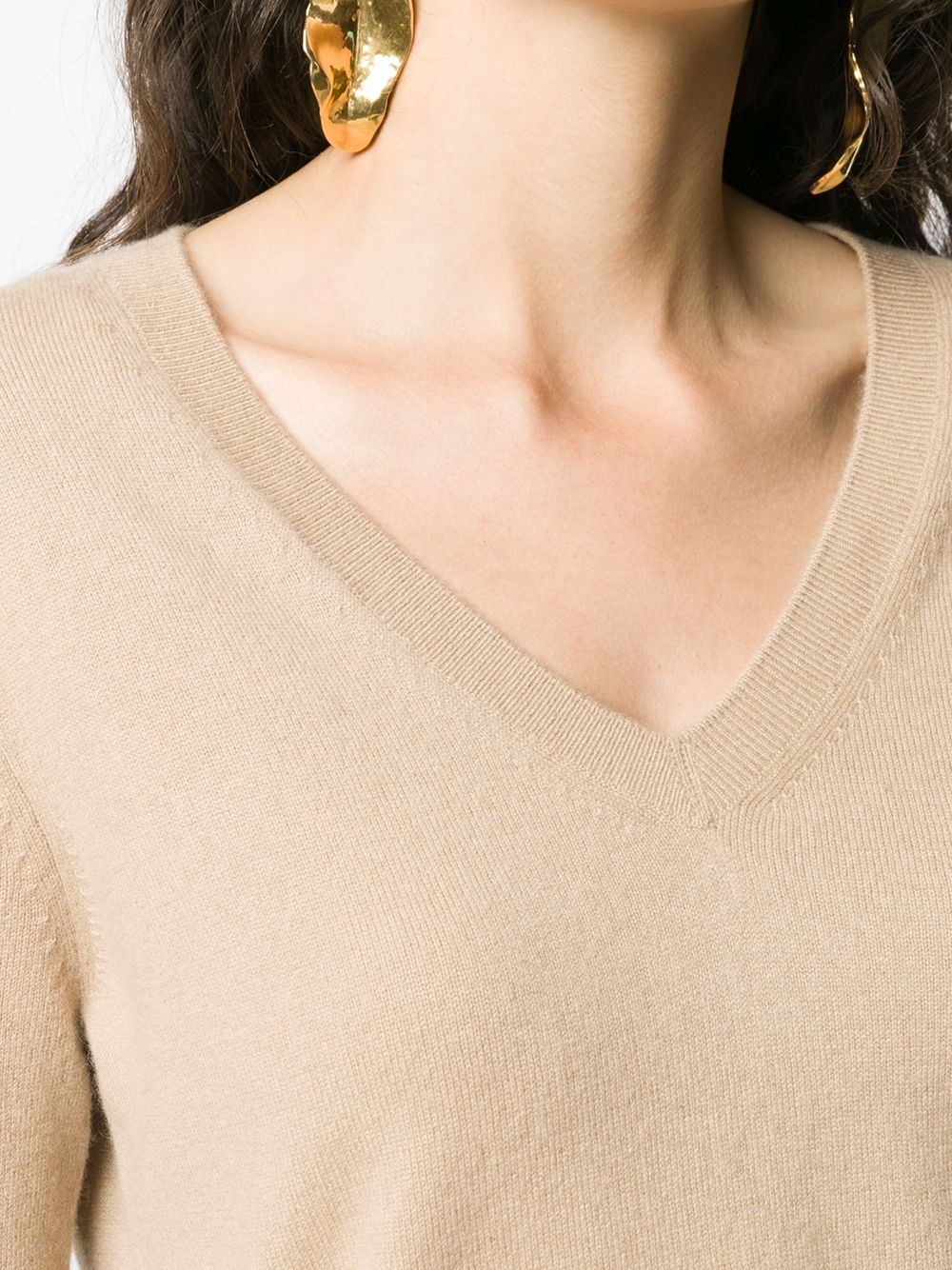 V-neck knitted jumper - 5