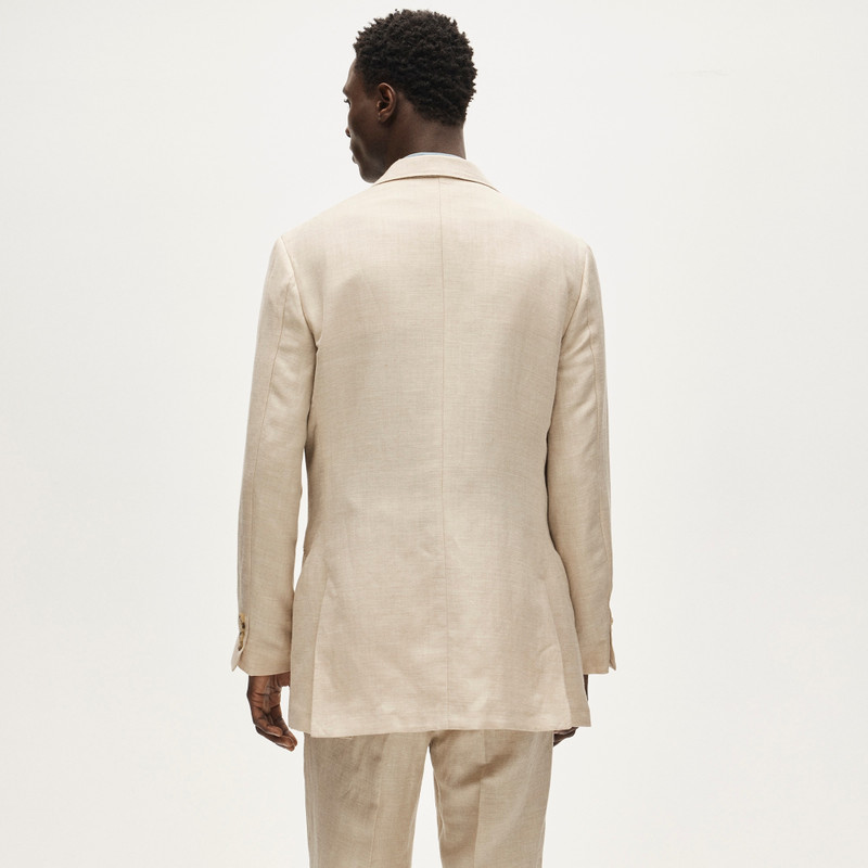 Relaxed-fit suit jacket in English merino wool-linen blend 6