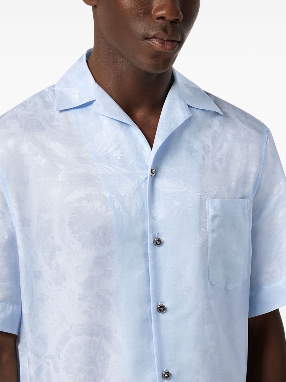 Barocco jacquard shirt - 5