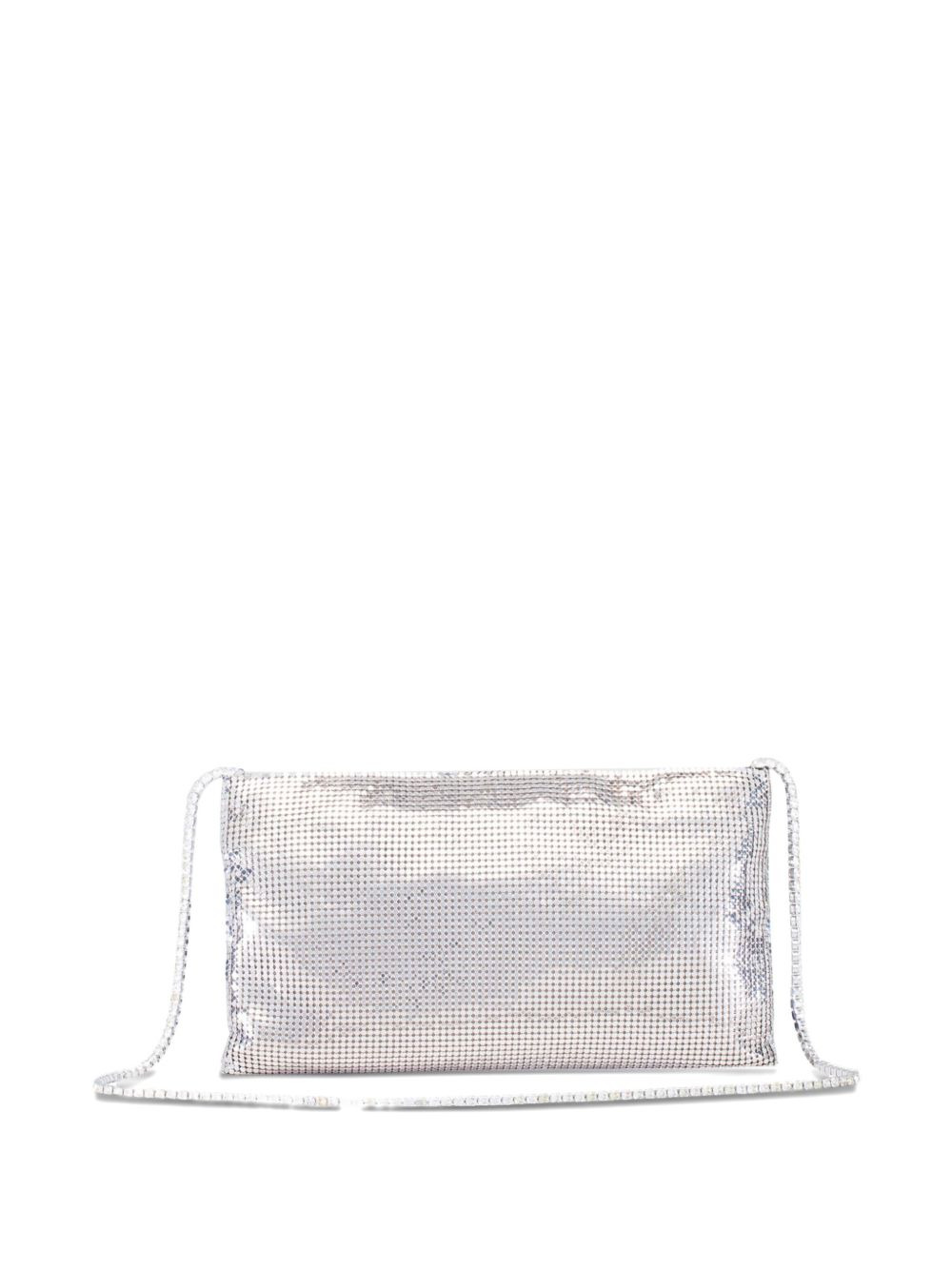 metallic chain clutch bag - 2