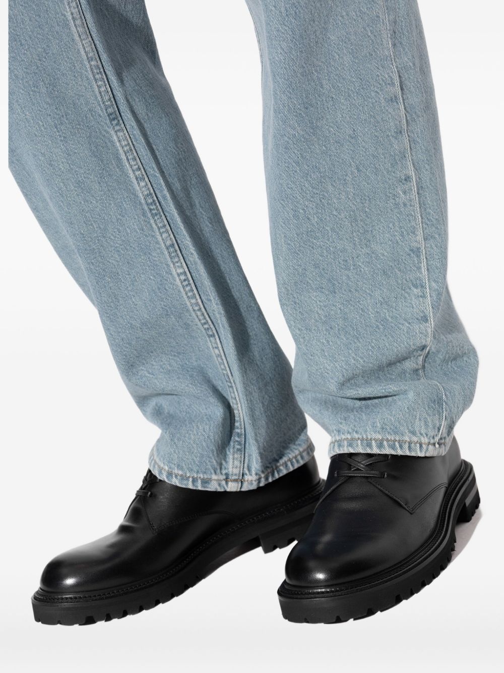 lace-up chunky derby shoes - 6