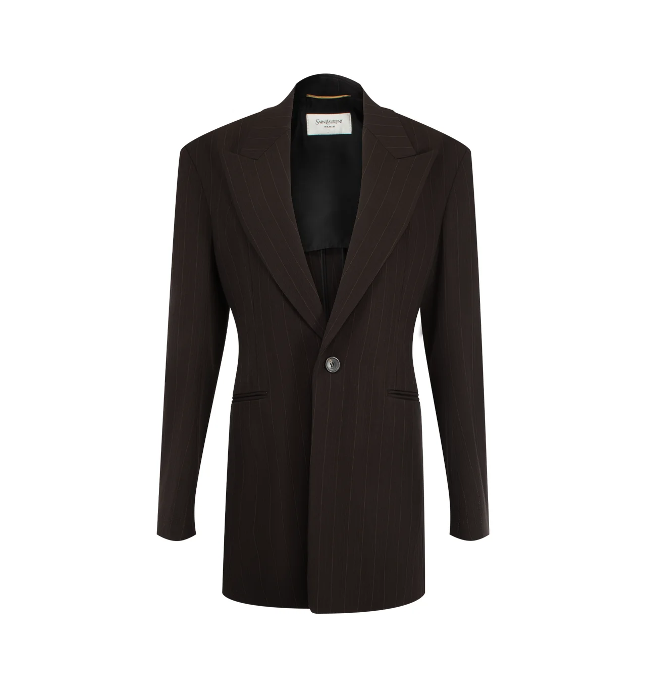 Striped Wool-Blend Blazer - 1