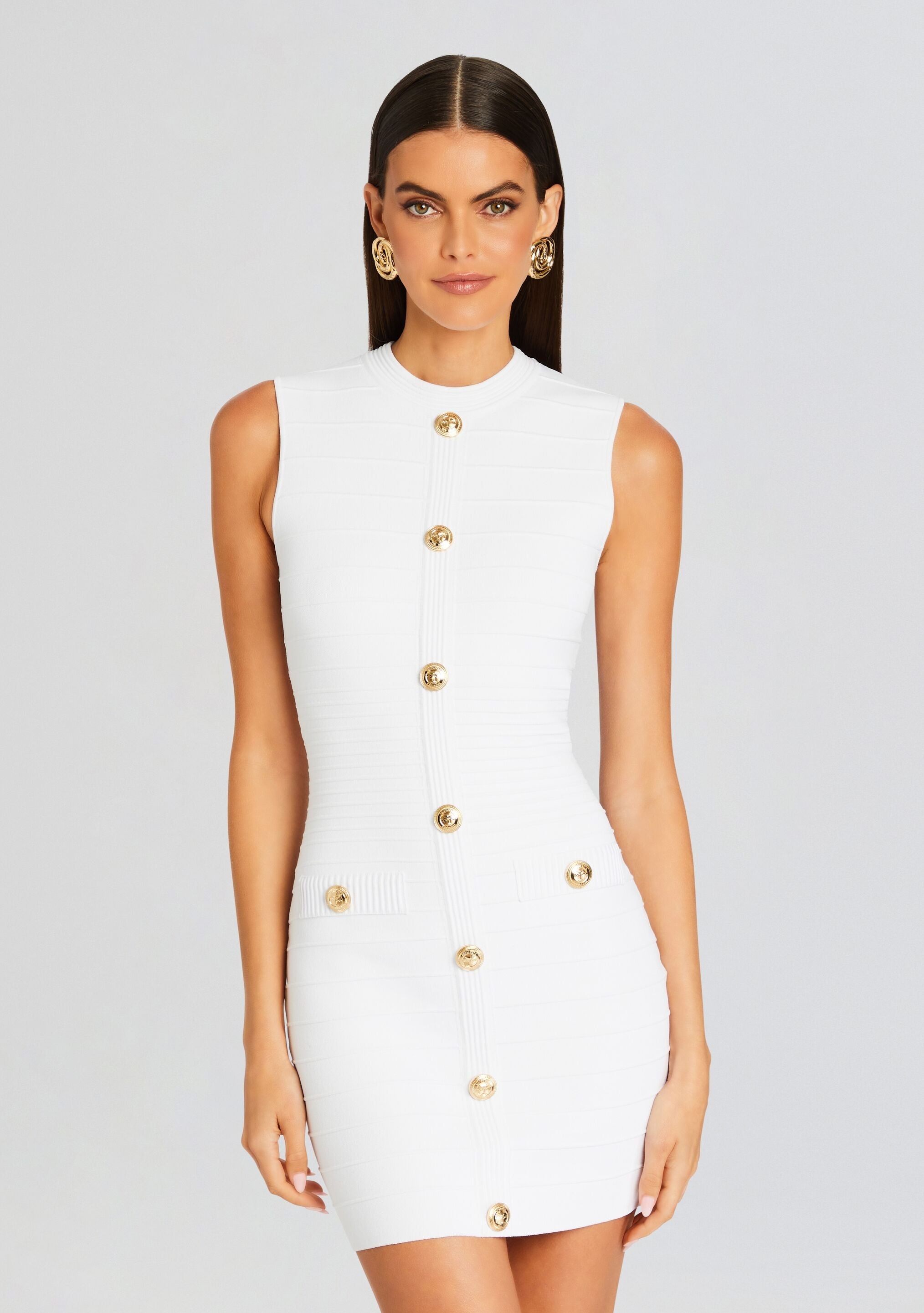 LAUREL BANDAGE KNIT DRESS - 4