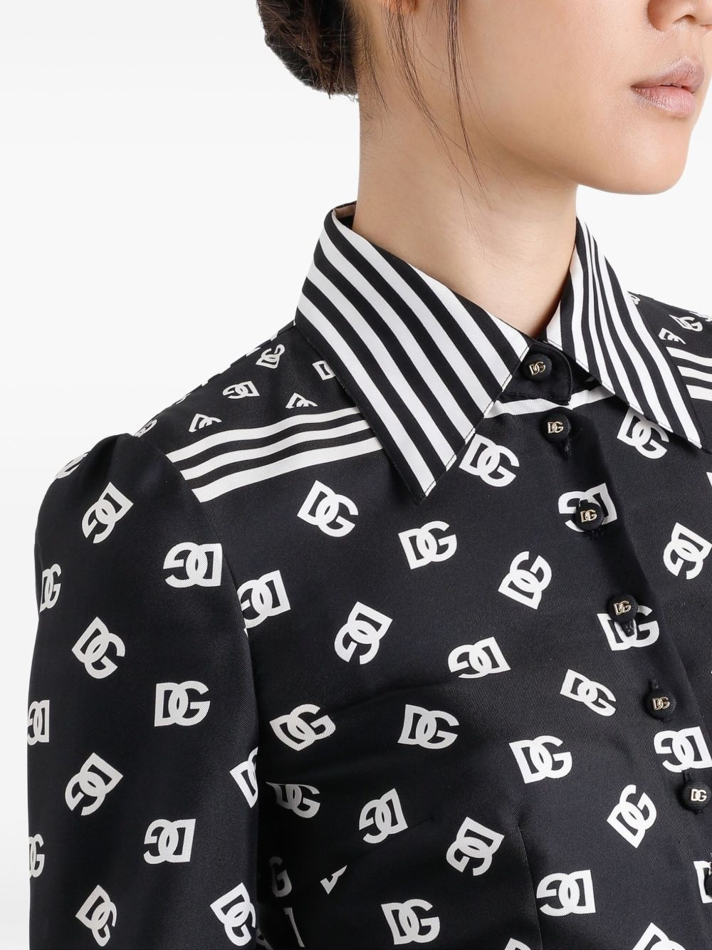 logo-print midi dress - 5