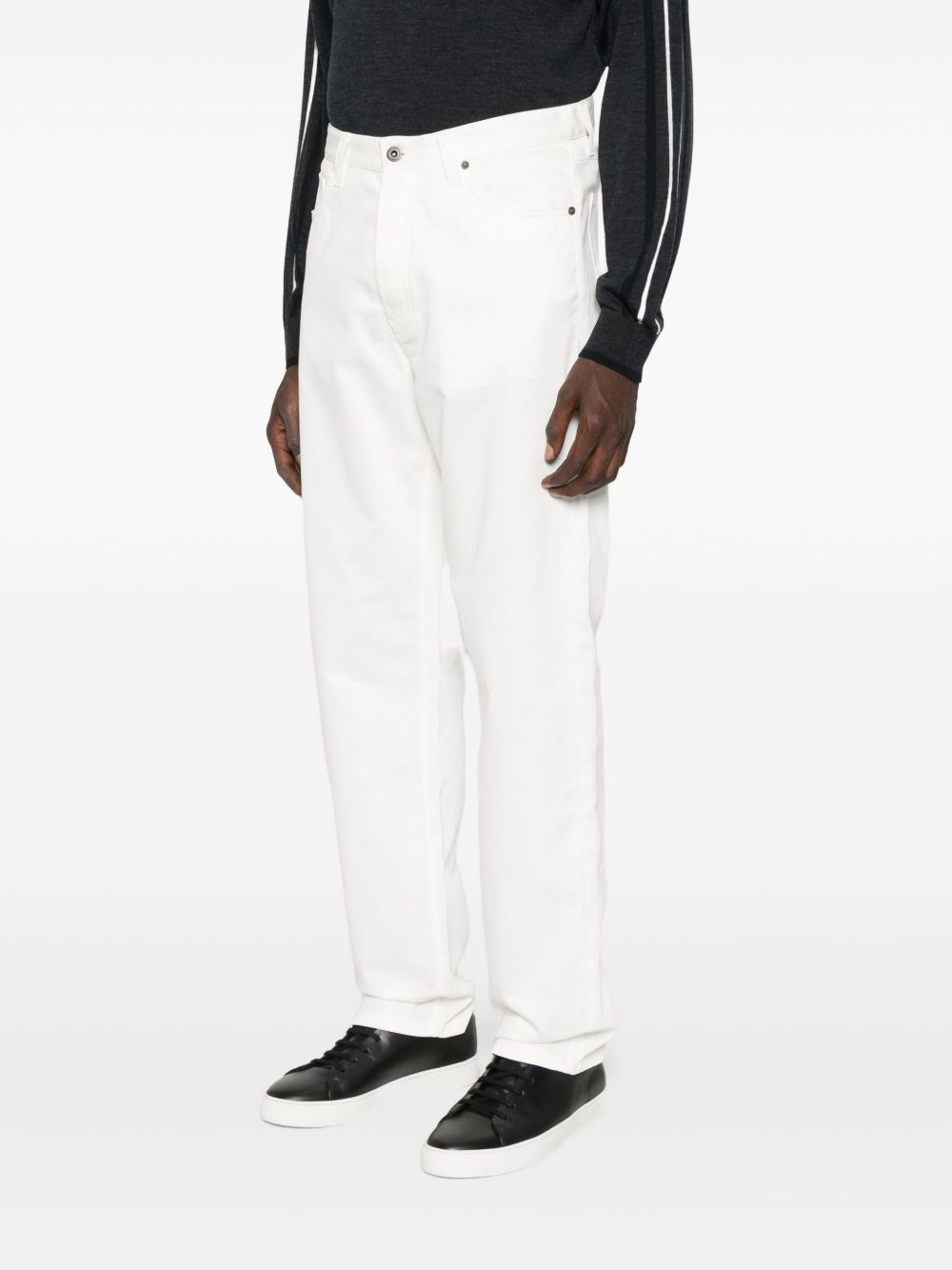 five-pocket cotton jeans - 3