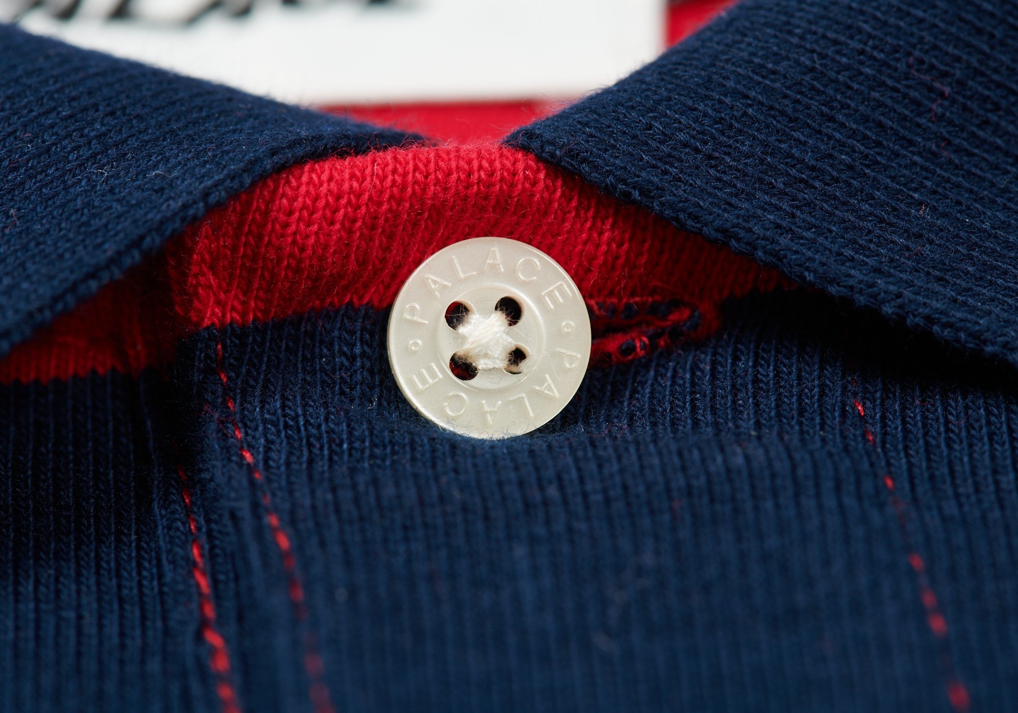 トップス Palace CLASSIC STRIPE DROP SHOULDER POLO PALACE CLASSIC STRIPE DROP SHOULDER POLO RED / NAVY / WHITE