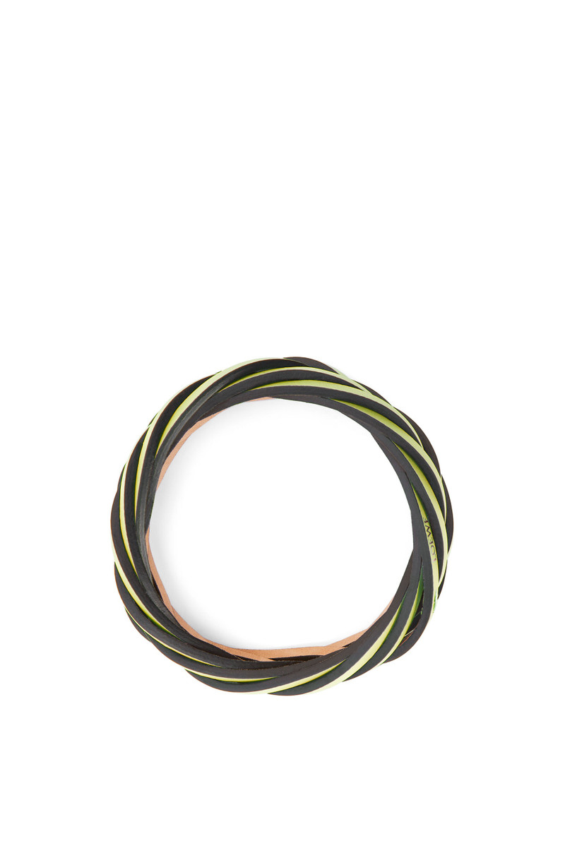 Braided bangle in classic calfskin 3