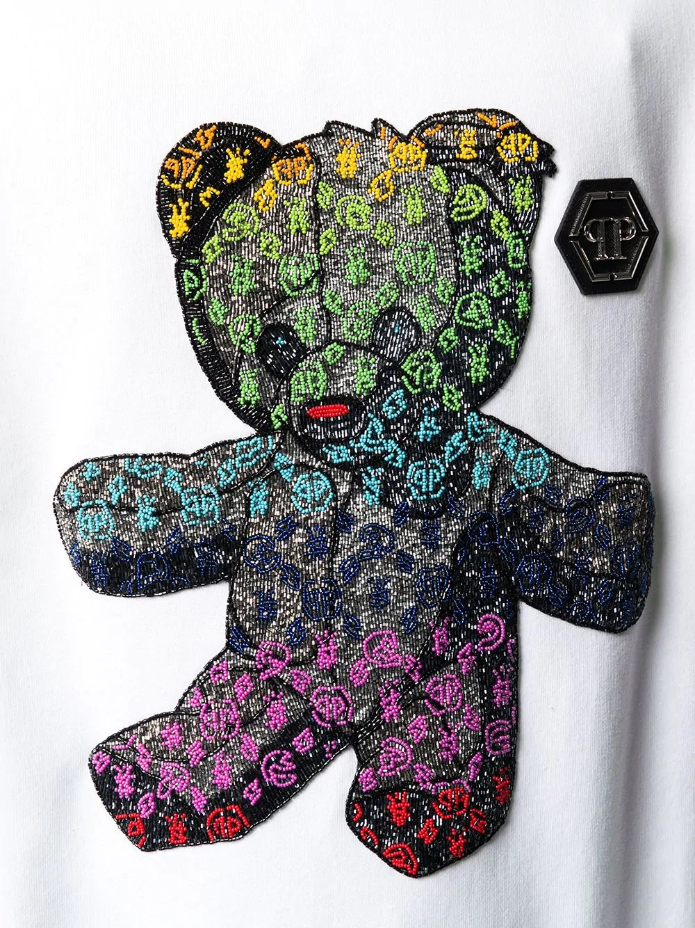 beaded bear hoodie - 5