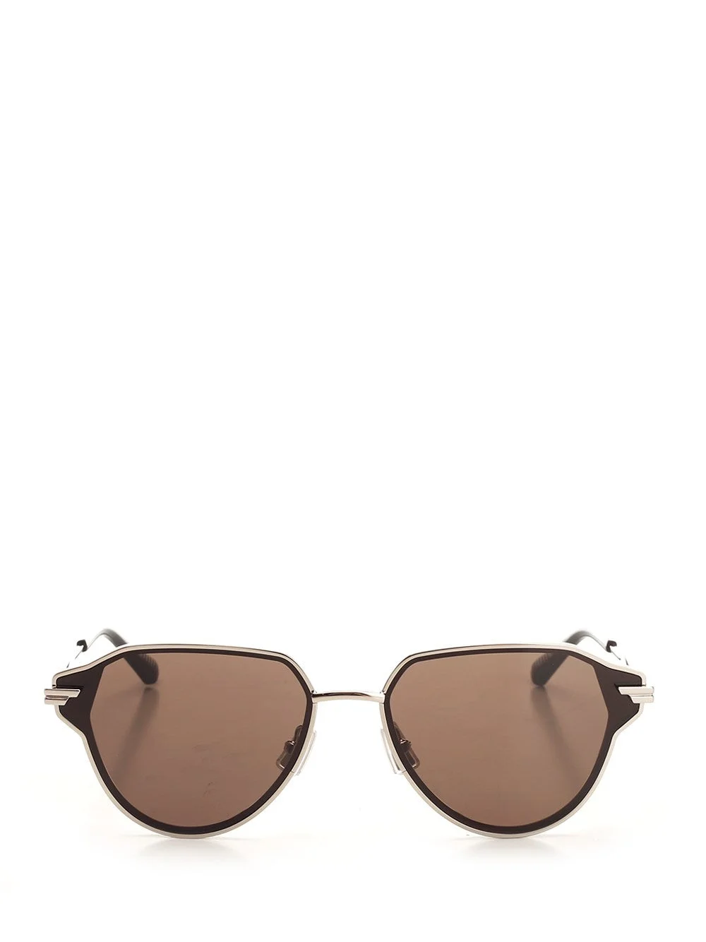 Bottega Veneta Men "Glaze Aviatore" Sunglasses - 1