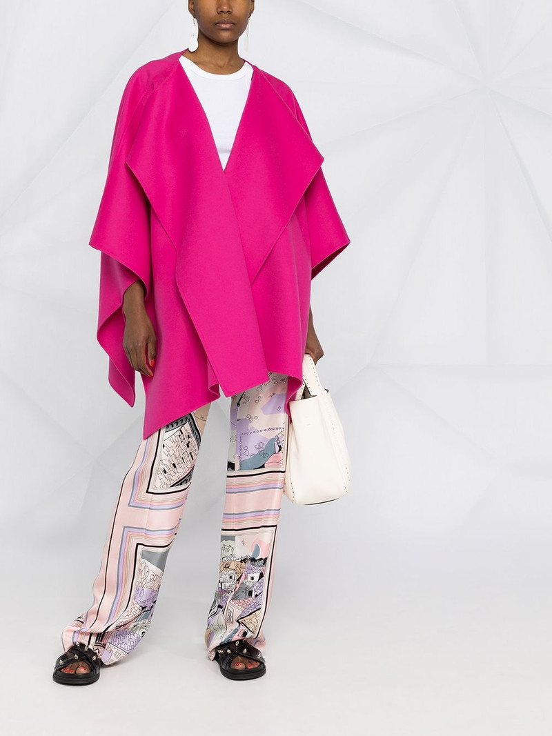 Valentino draped button cape outlook