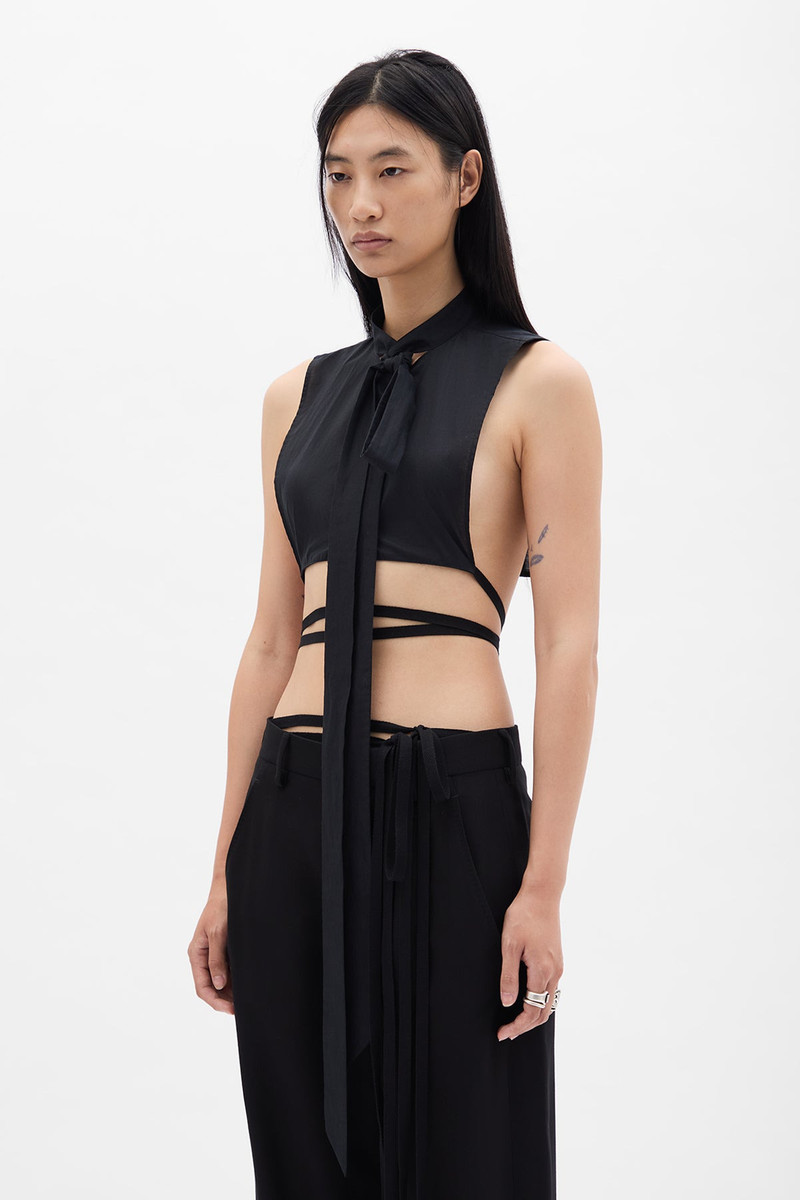 Ann Demeulemeester Cyra Plastron with Detachable Foulard outlook
