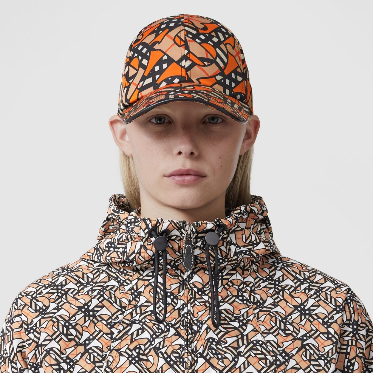 Monogram Print Nylon Hooded Jacket - 3