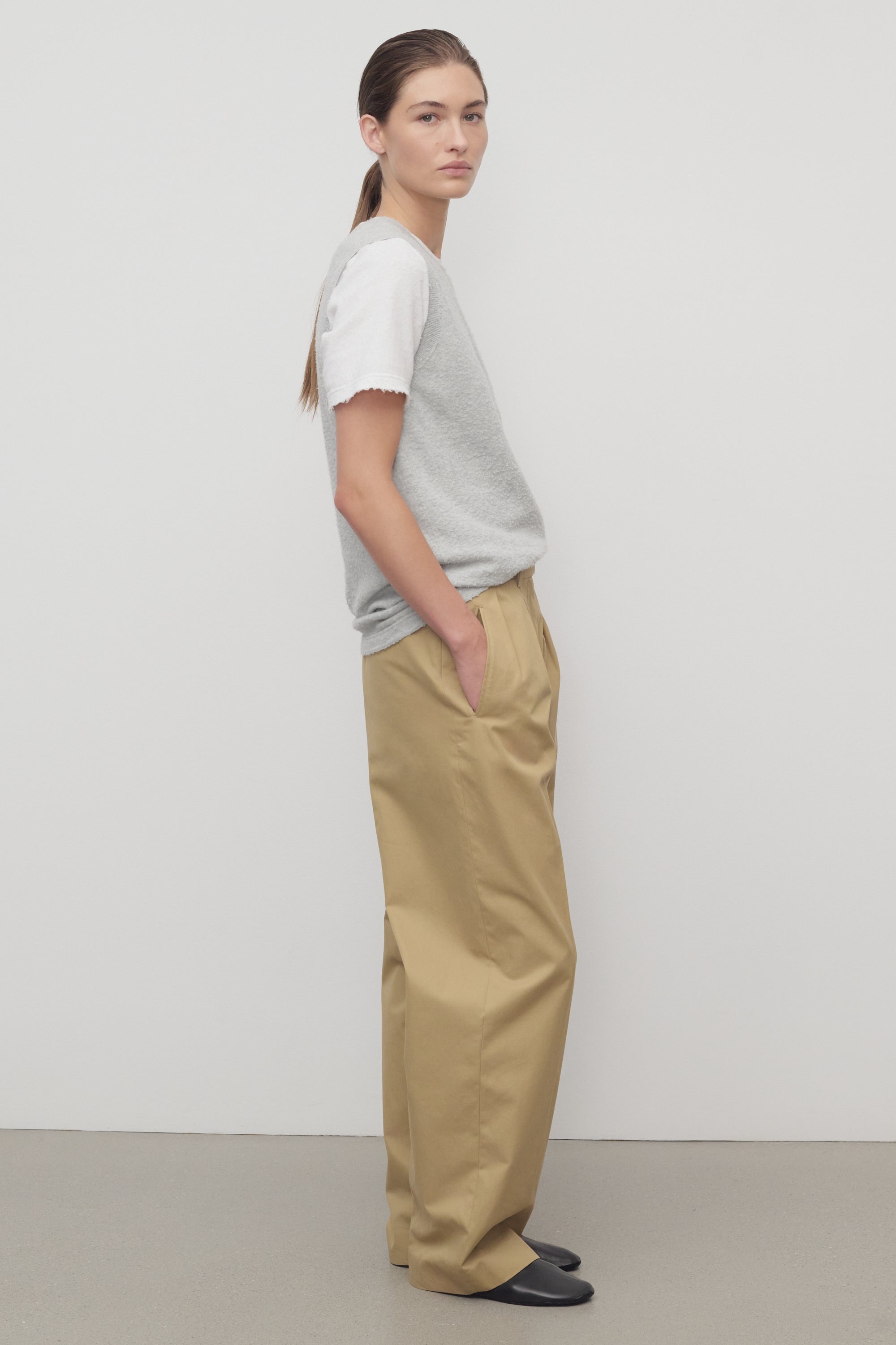 Alfidis Pant in Cotton and Cashmere - 4