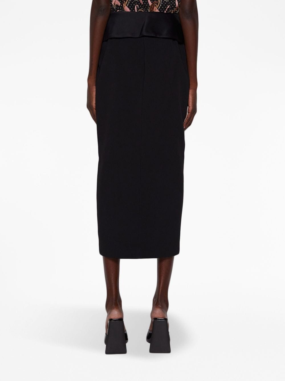 Pepita zipped midi skirt - 5
