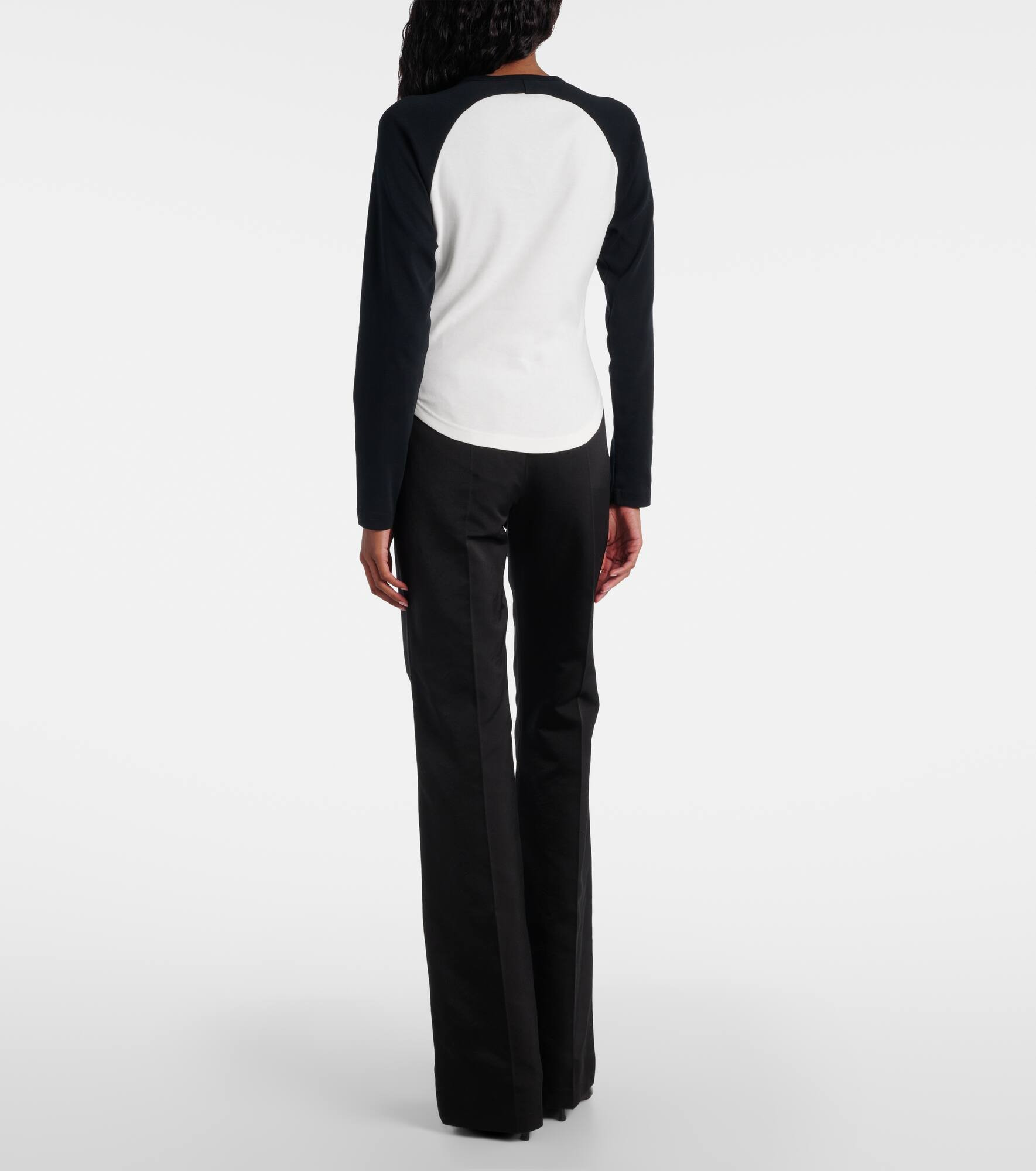 Circle Contrast cotton jersey T-shirt - 3