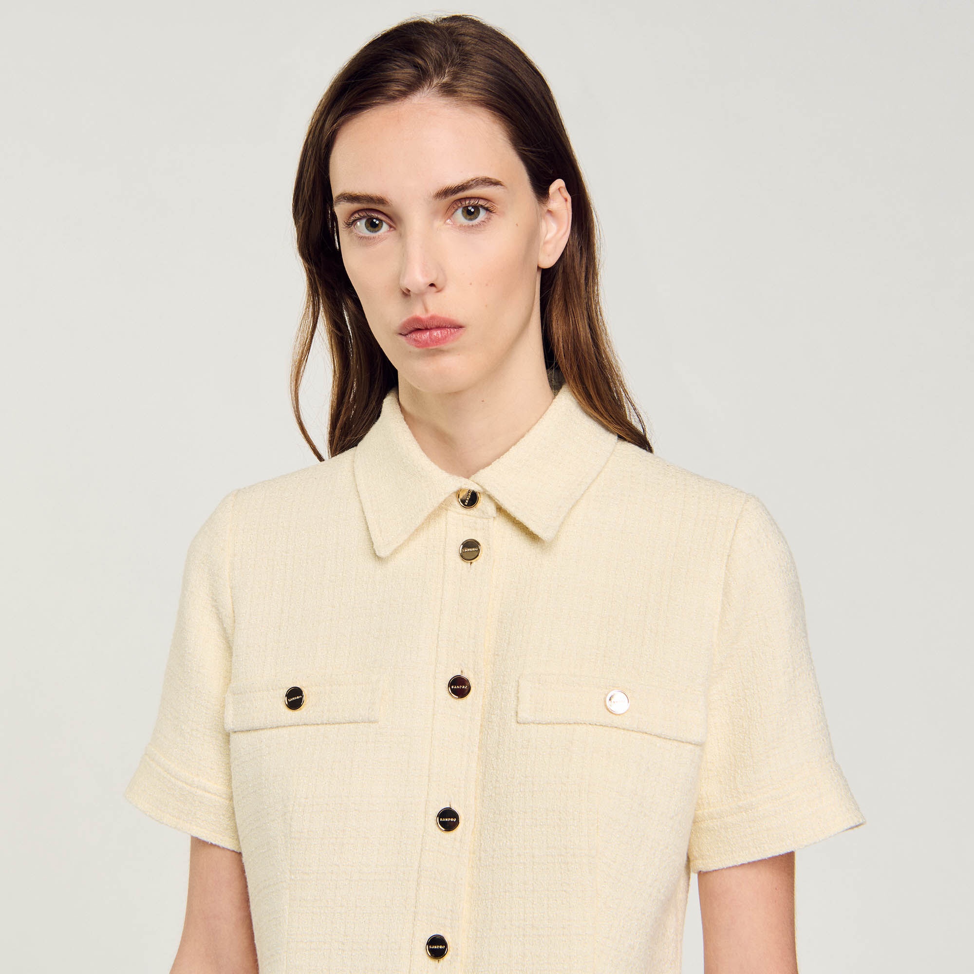 SHORT TWEED DRESS - 4