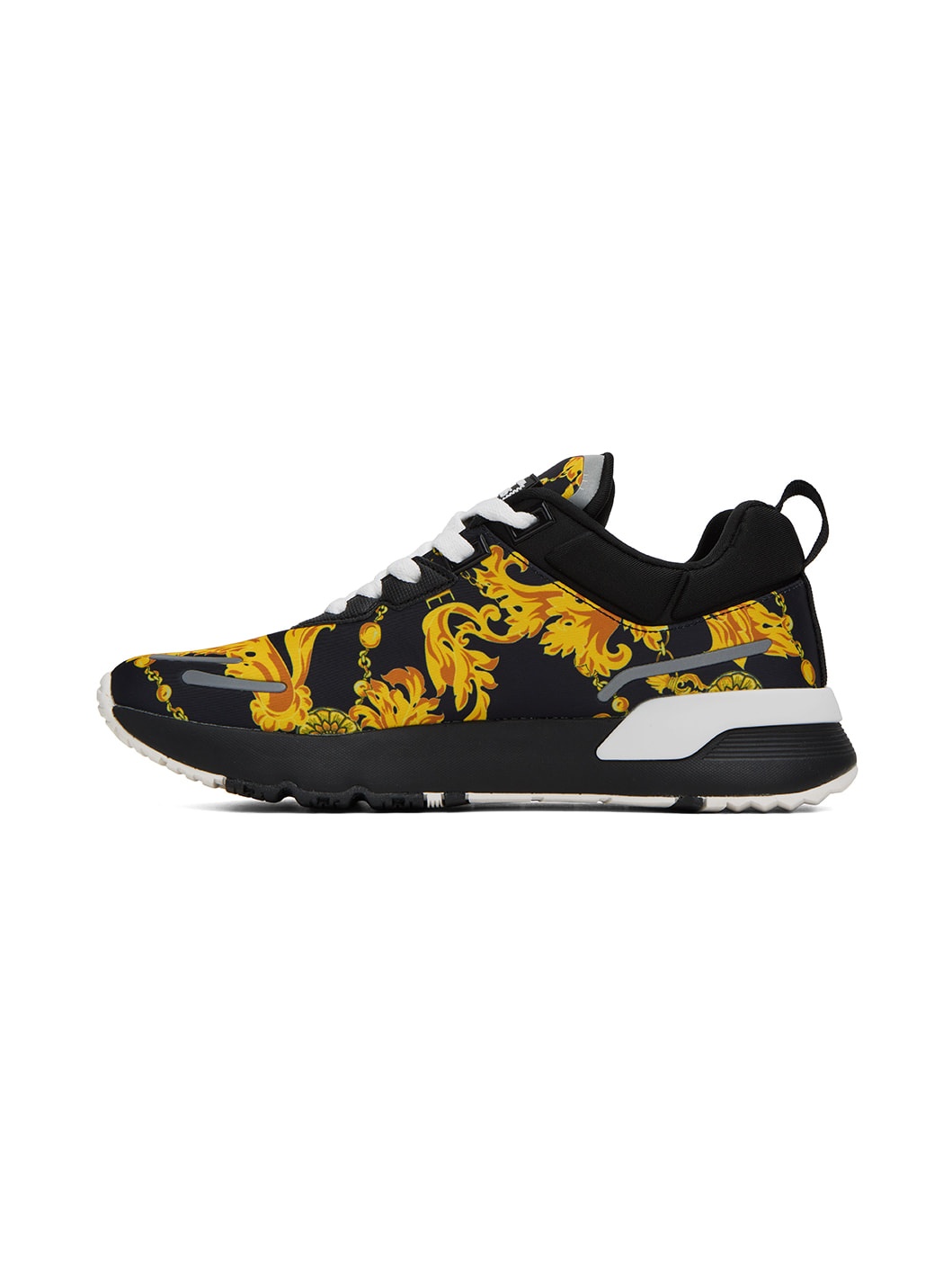 Black & Gold Dynamic Sneakers - 3