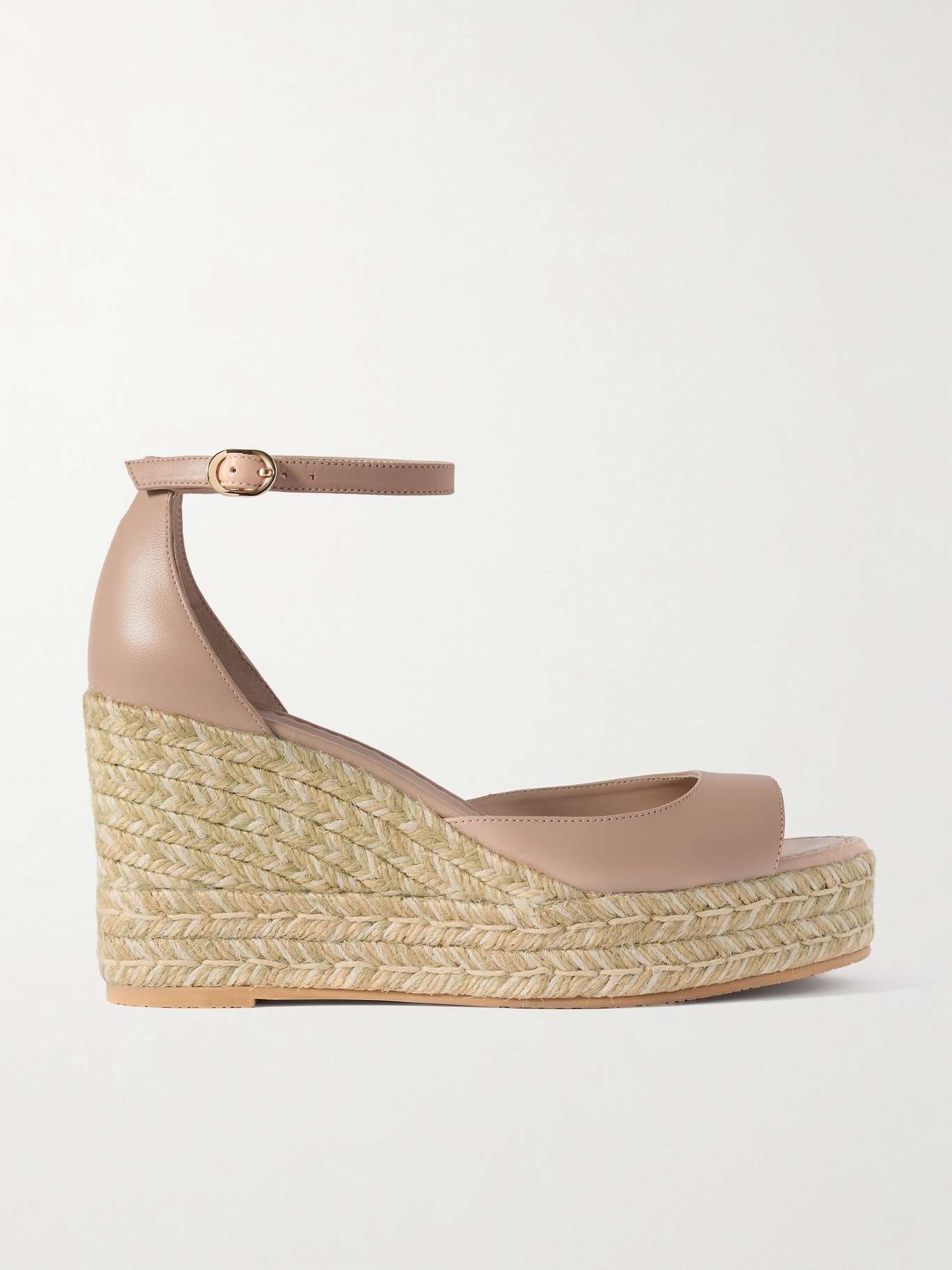 Nudistia leather espadrille wedge sandals - 1