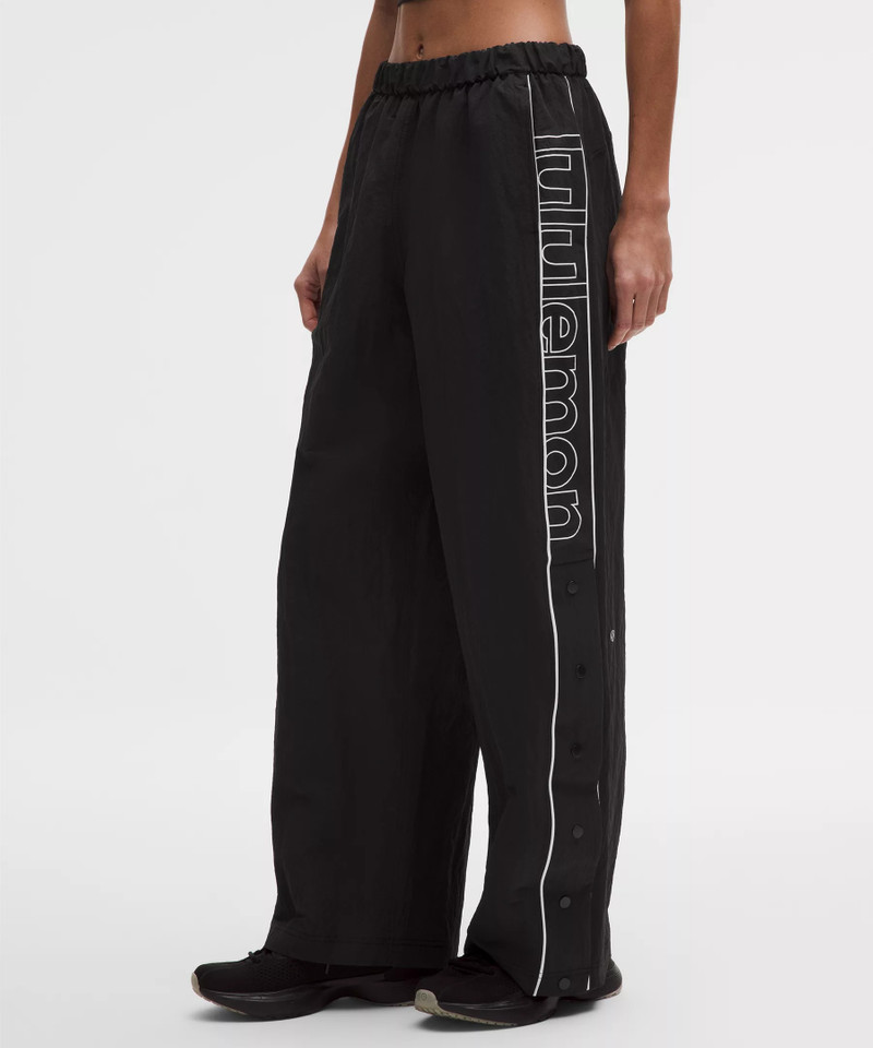 Crinkle Nylon Mid-Rise Track Pant *Wordmark 6