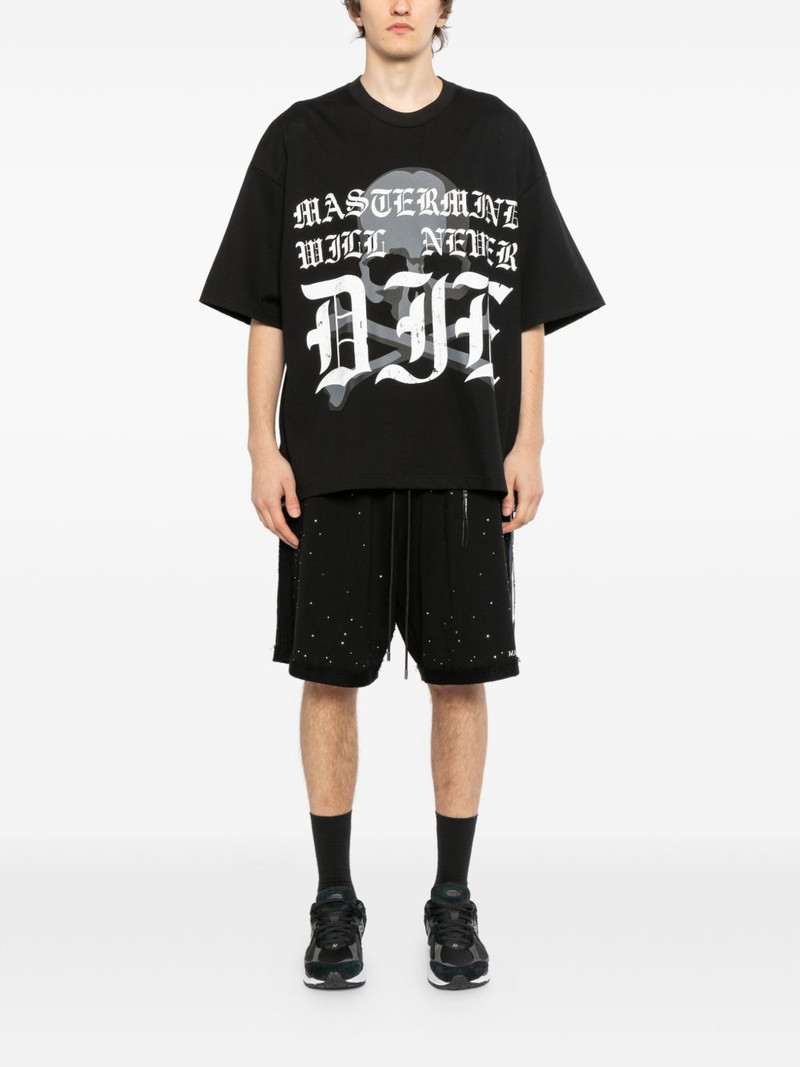 MASTERMIND WORLD crystal-embellished shorts outlook