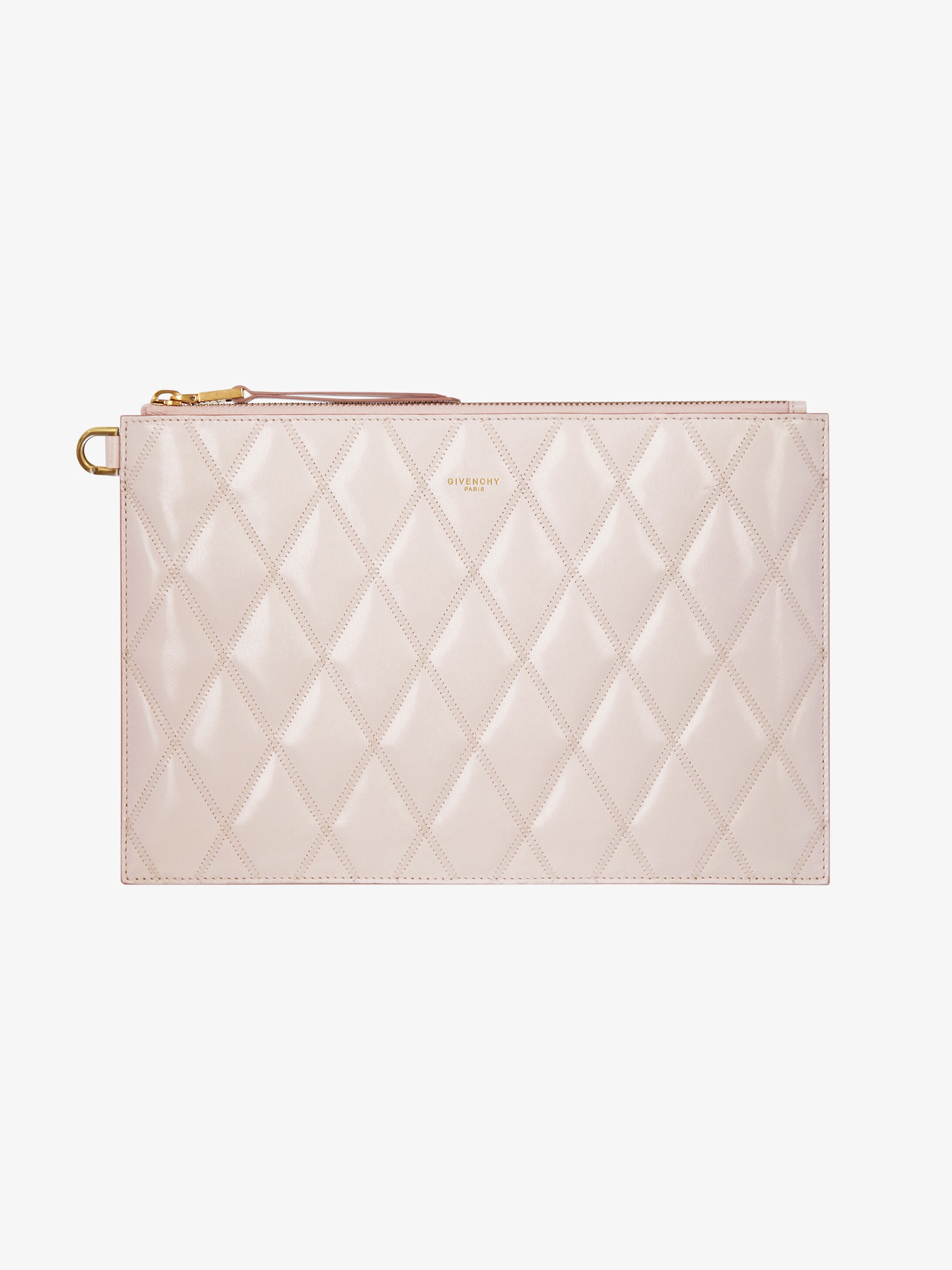 Medium pouch in diamond quilted leather - 1