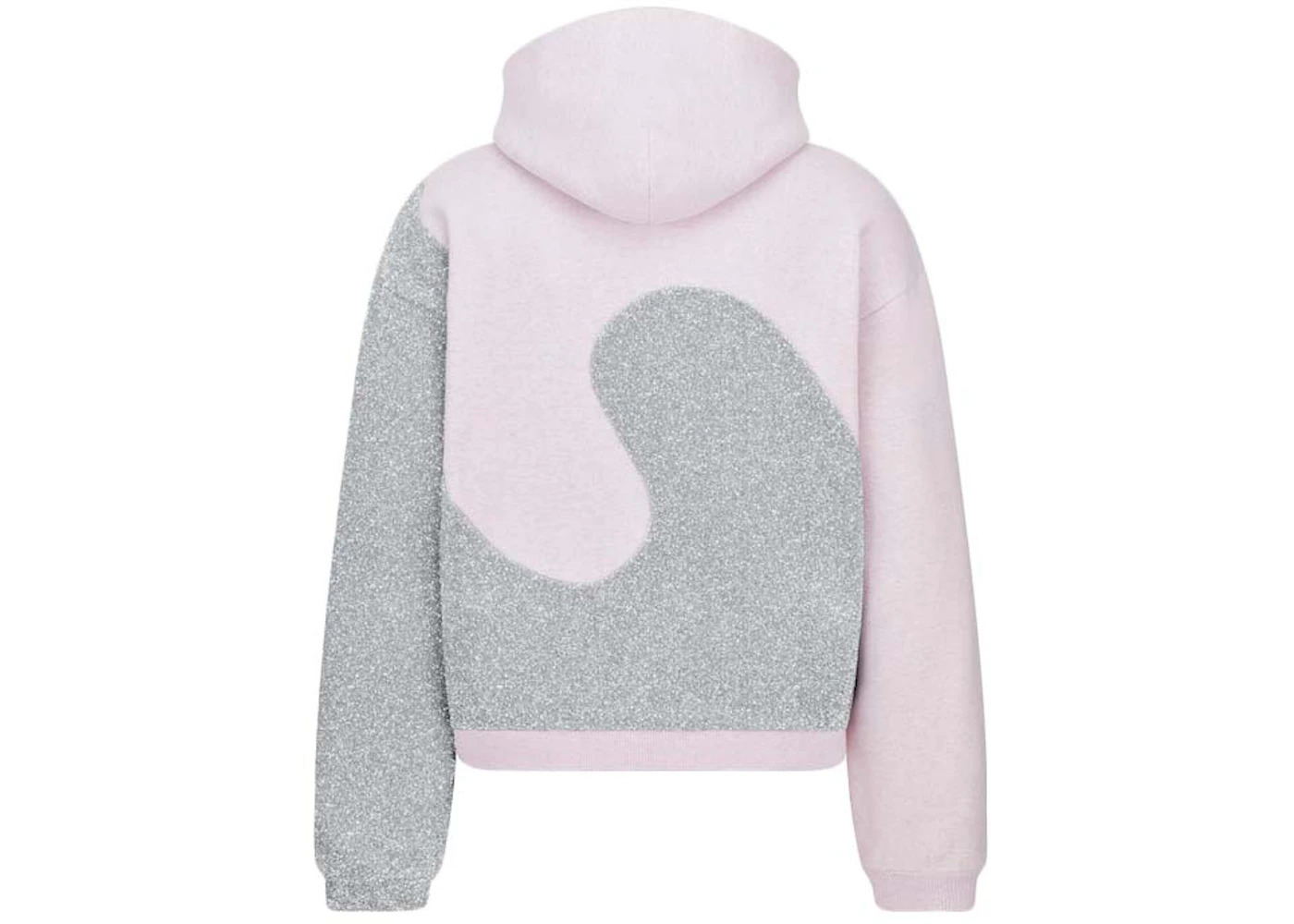 Dior x ERL Hooded Relaxed Fit Sweatshirt Pink Heathered Cotton Fleece - 2