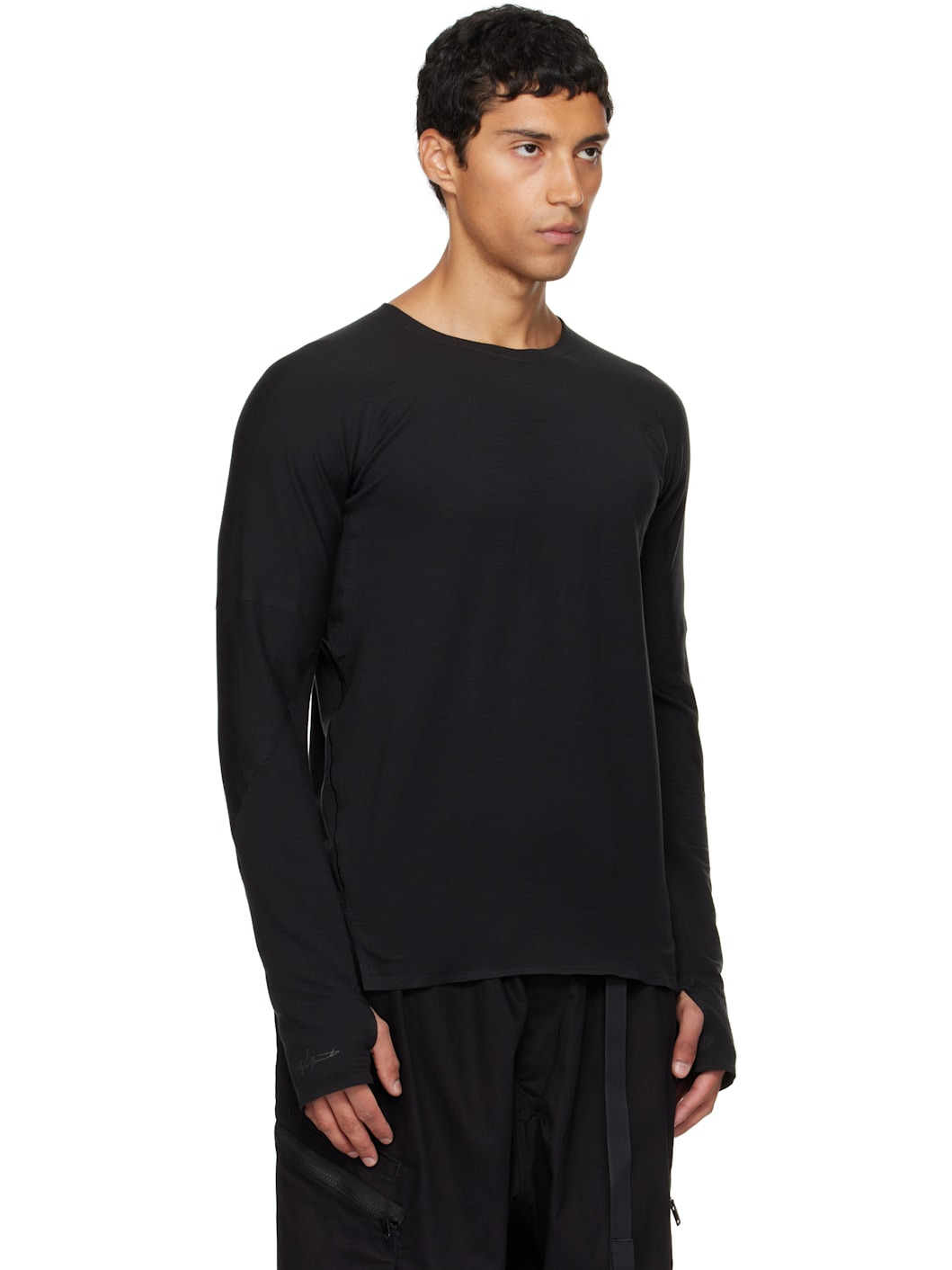 Gray Running Long Sleeve T-shirt - 2