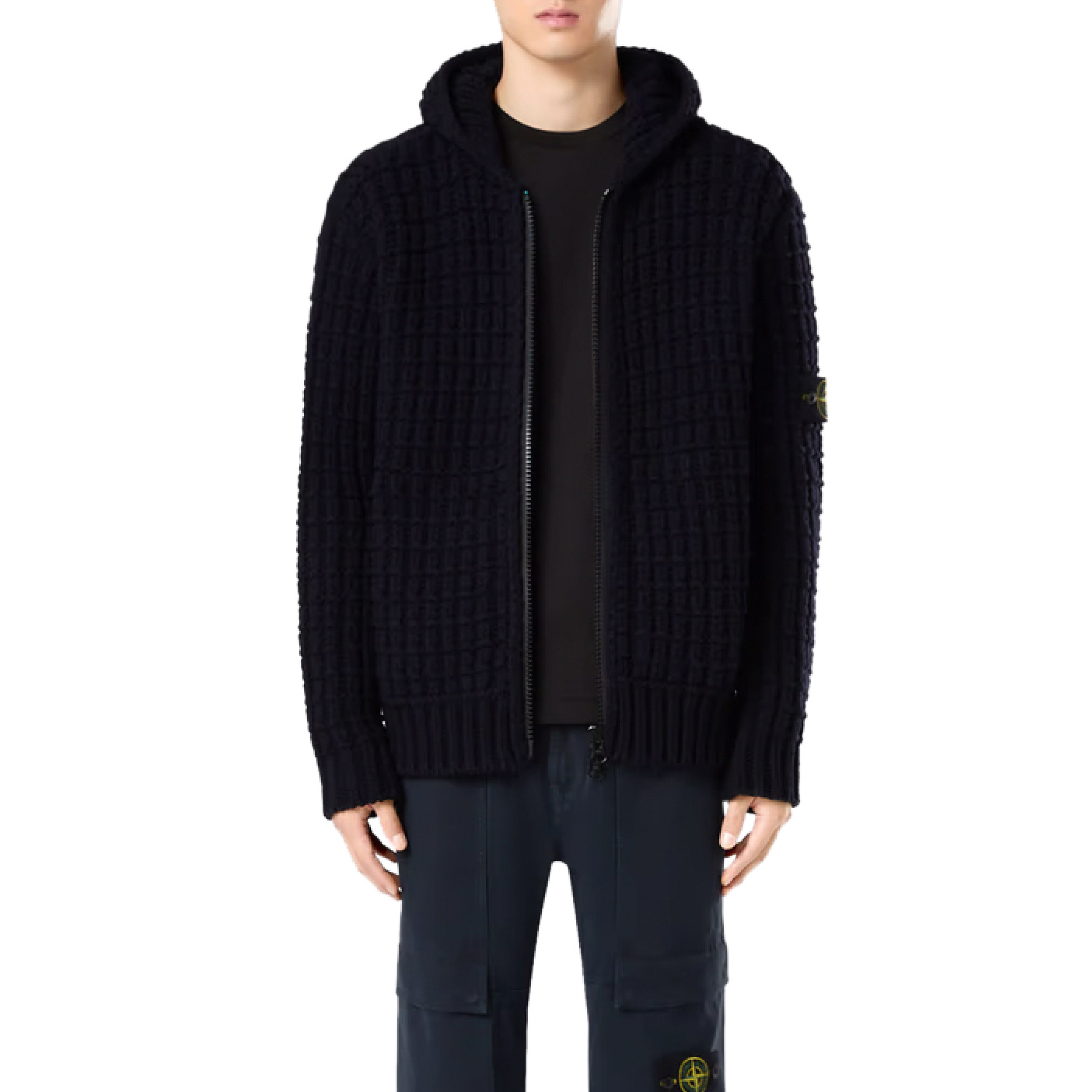 Stone Island Logo Patch T-Shirt in Black - 2