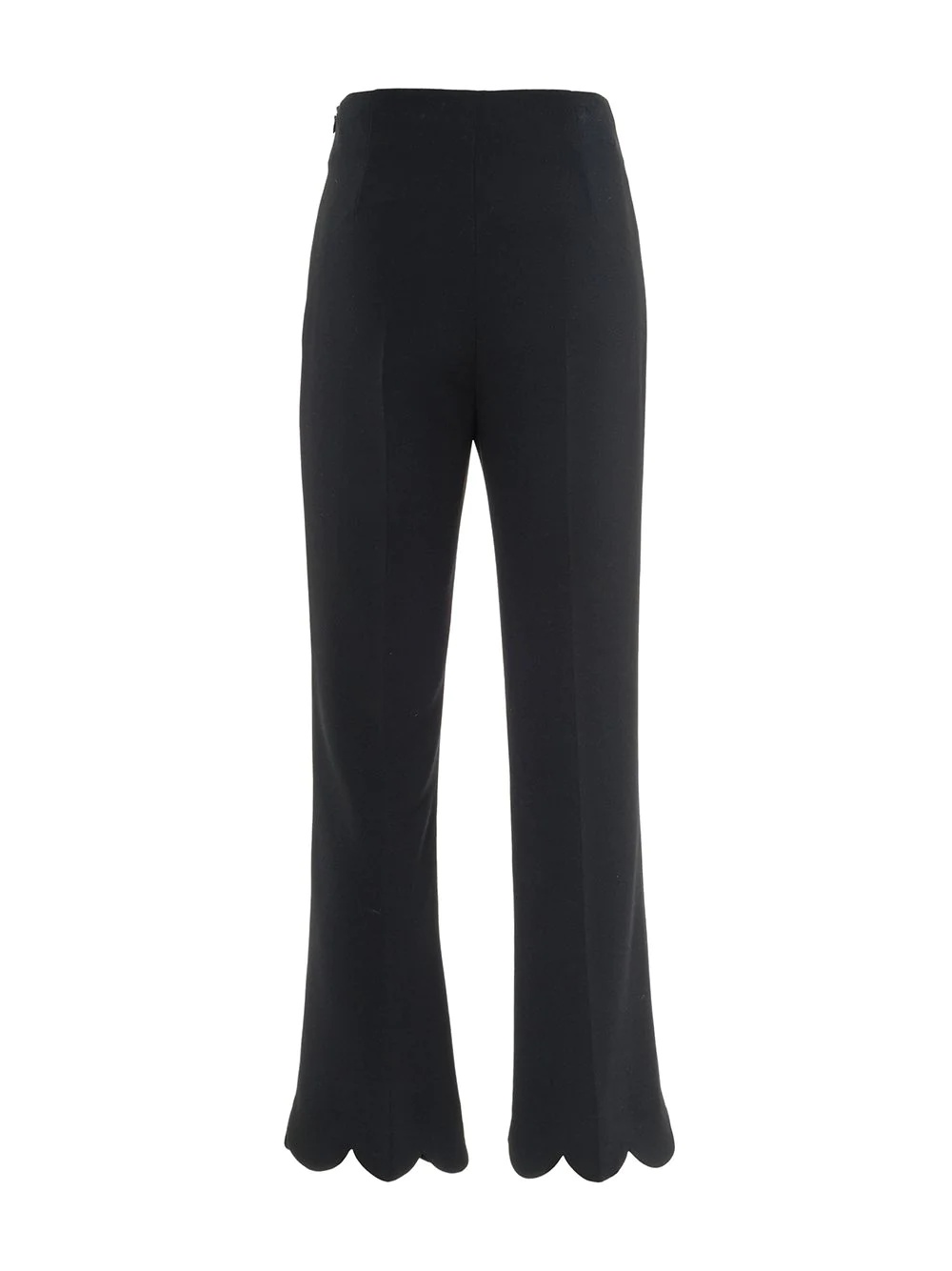 faille cady scallop-hem trousers - 2