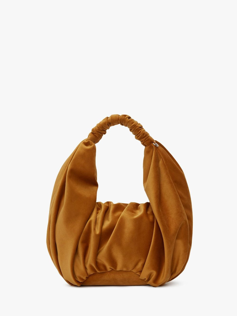 RUFFLE SHOPPER - VELVET SHOULDER BAG 4
