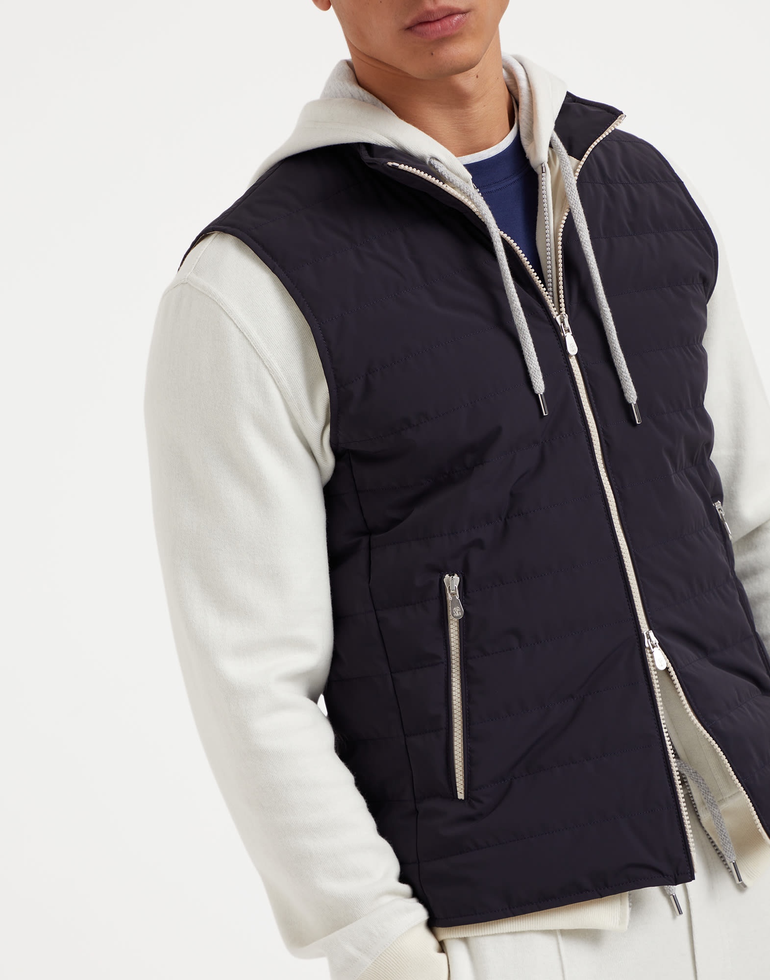 Bonded taffeta lightweight down vest - 3