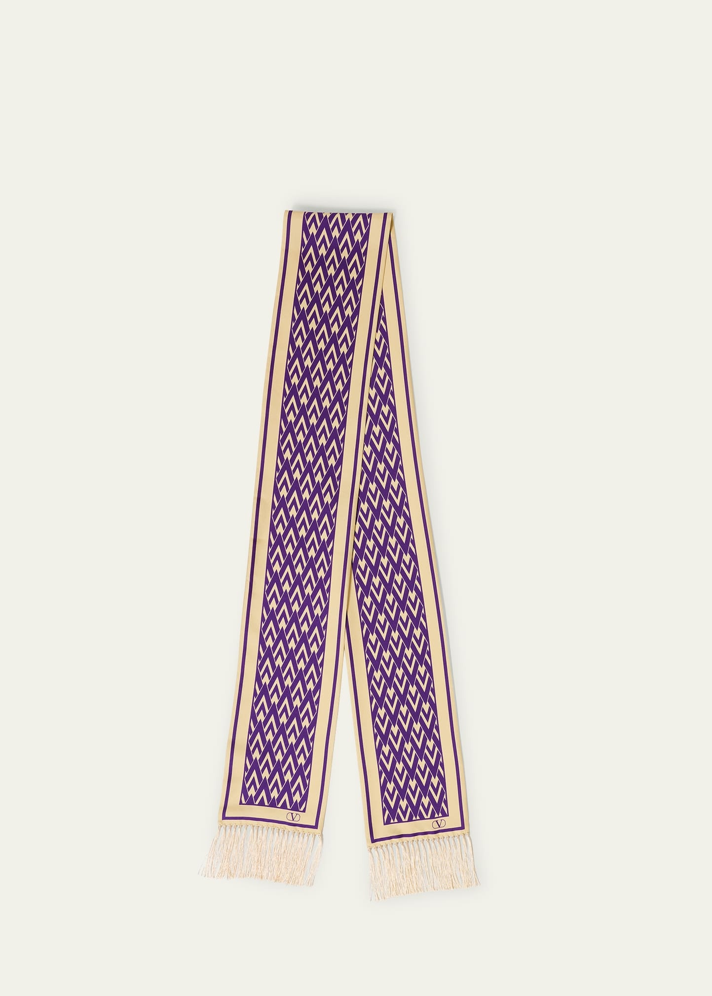 Monogram Fringe-Trim Scarf - 5