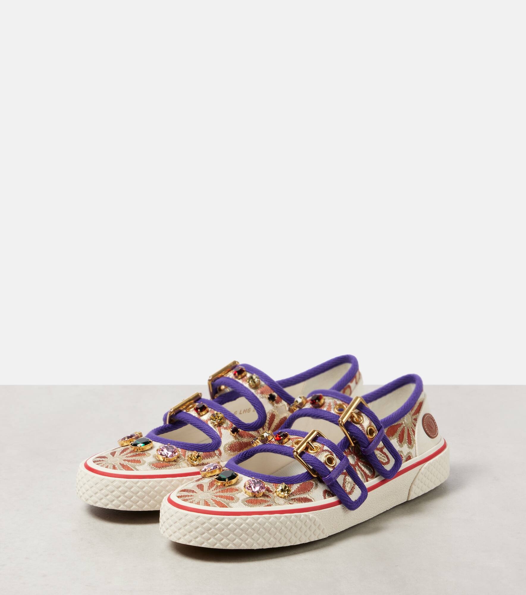 Dollyboard floral Mary Jane sneakers - 4