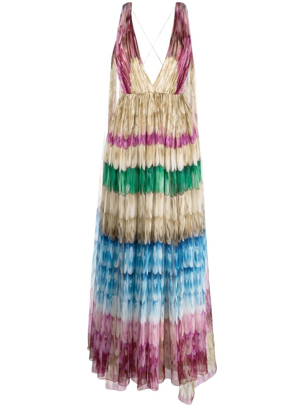 Golden Wings draped gown - 1