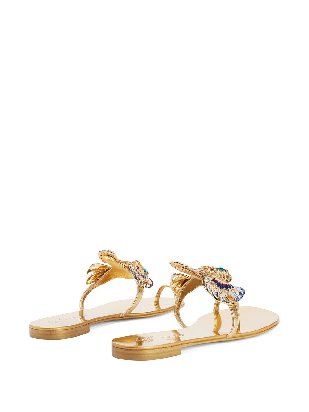 Spipiott embellished metallic sandals - 3