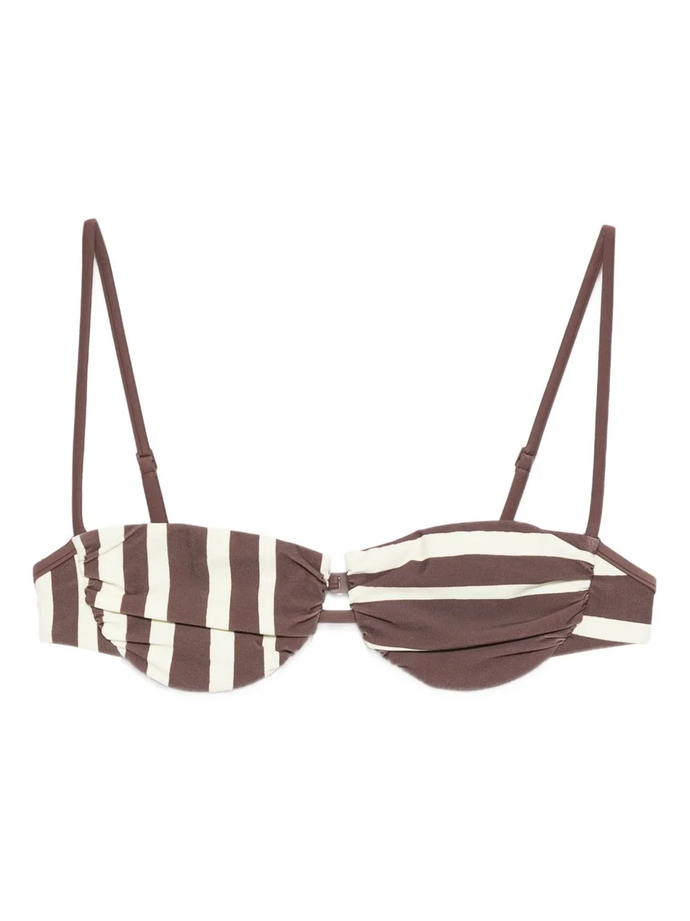 Linocut striped bikini top - 1