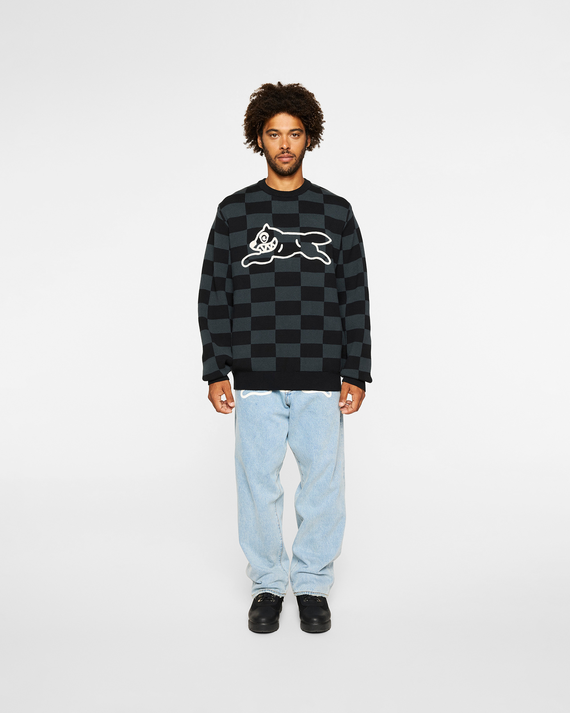 CHECK SWEATER - 3