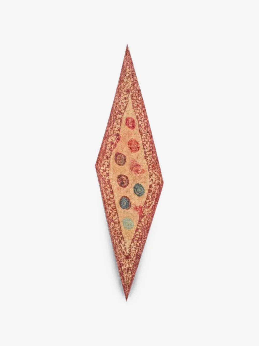 diamond-shaped silk scarf - 1