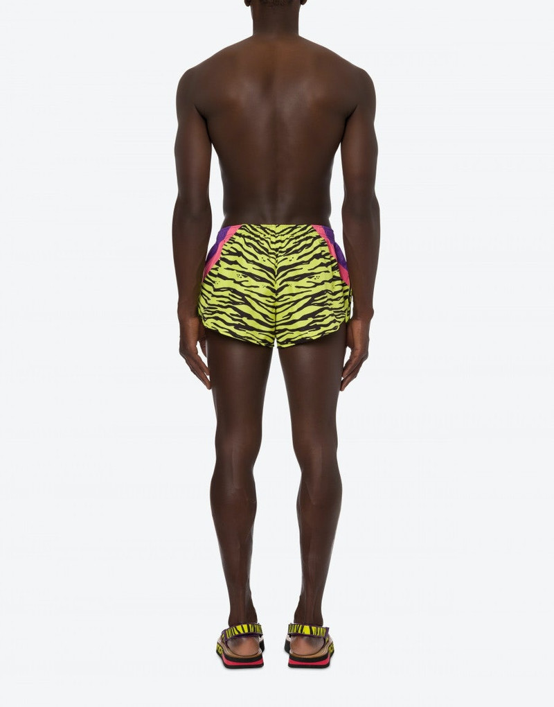 TIGER PRINT BEACH BOXERS 3