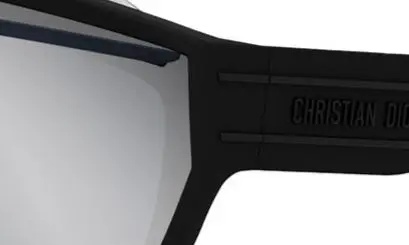 'DiorClub M7U Mask Sunglasses in Matte Black /Smoke Mirror - 8