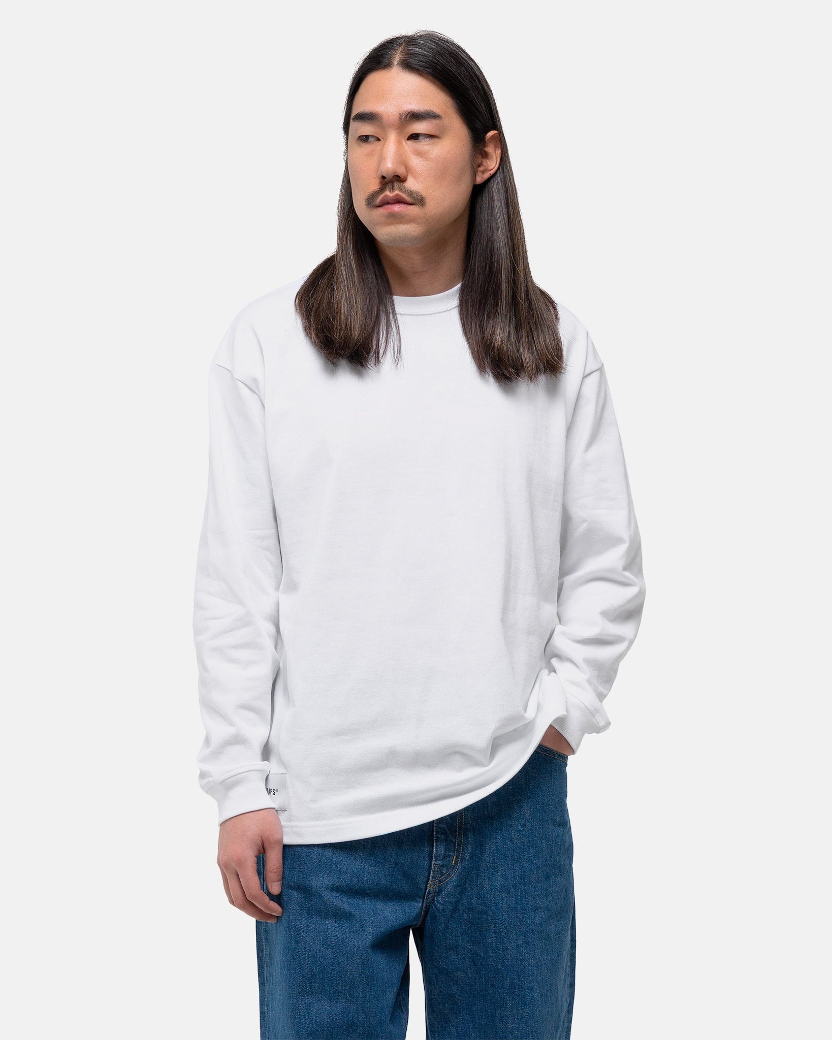 【新品】wtaps ALL01/LS/COTTON.SIGN WHITE XL WTAPS Sign / LS / Cotton White | REVERSIBLE