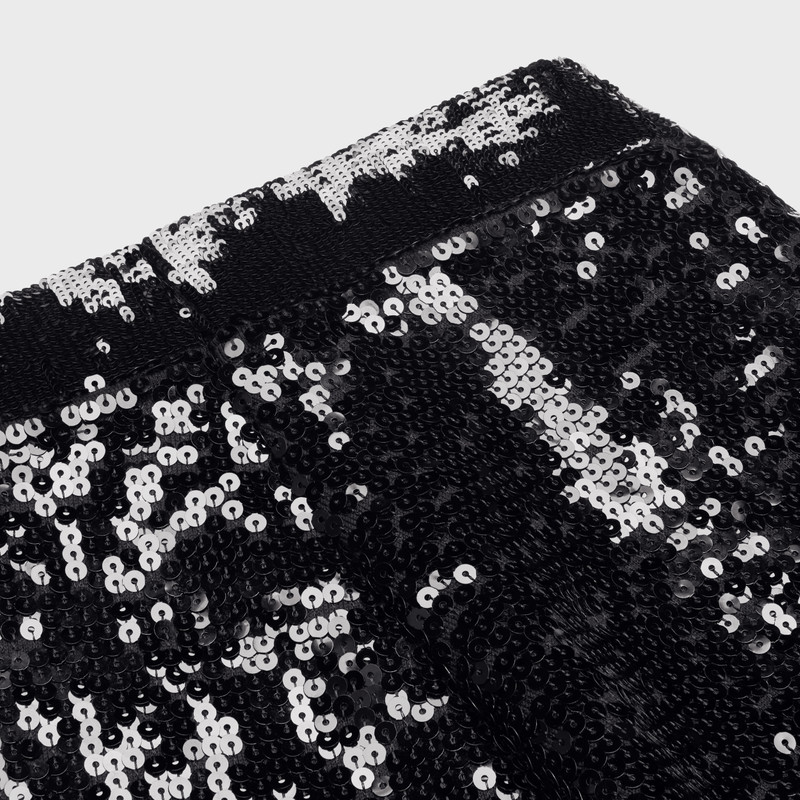 EMBROIDERED CYCLING SHORTS IN UNDERPINNING VISCOSE 3