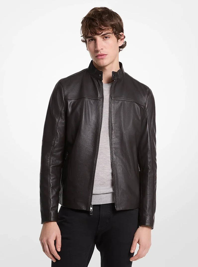 Leather Racer Jacket - 1
