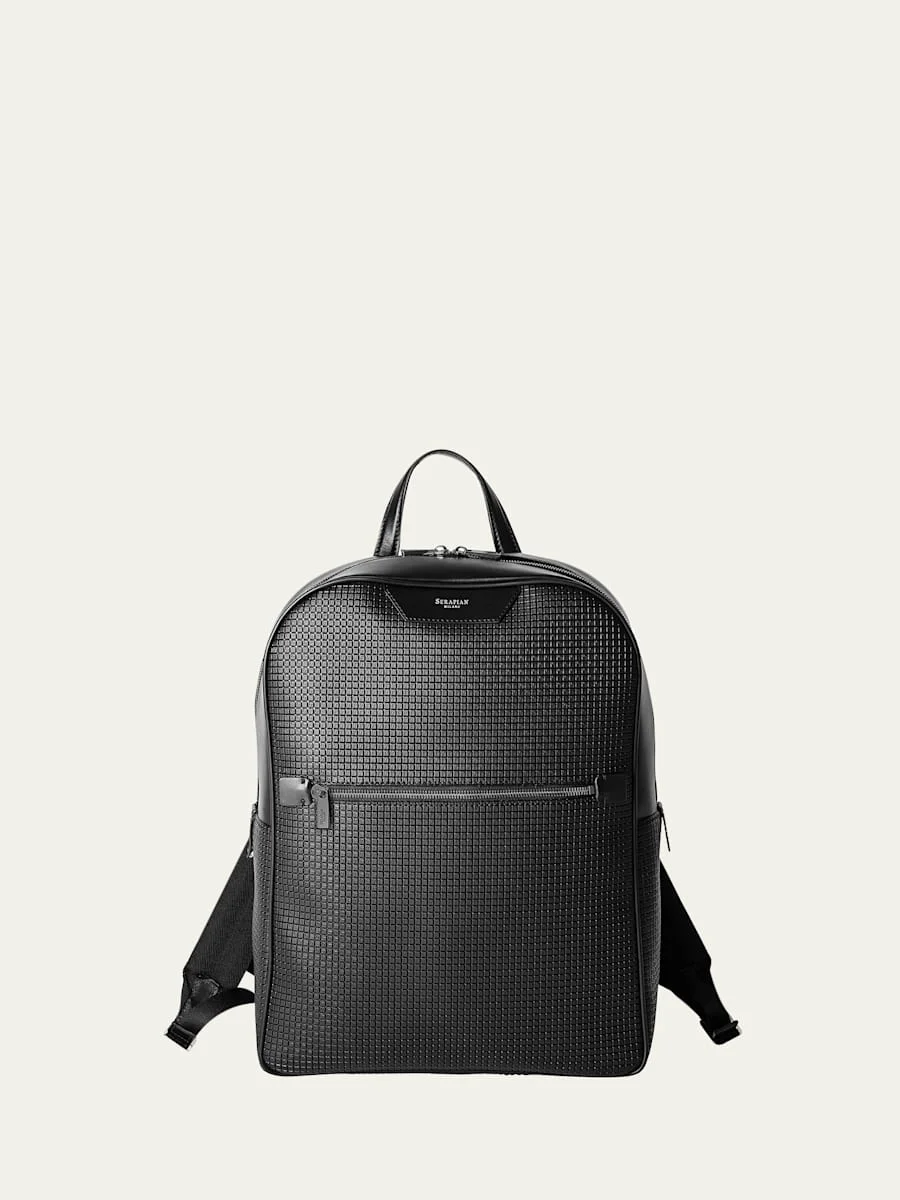 Men's Stepan and Leather Backpack - 1