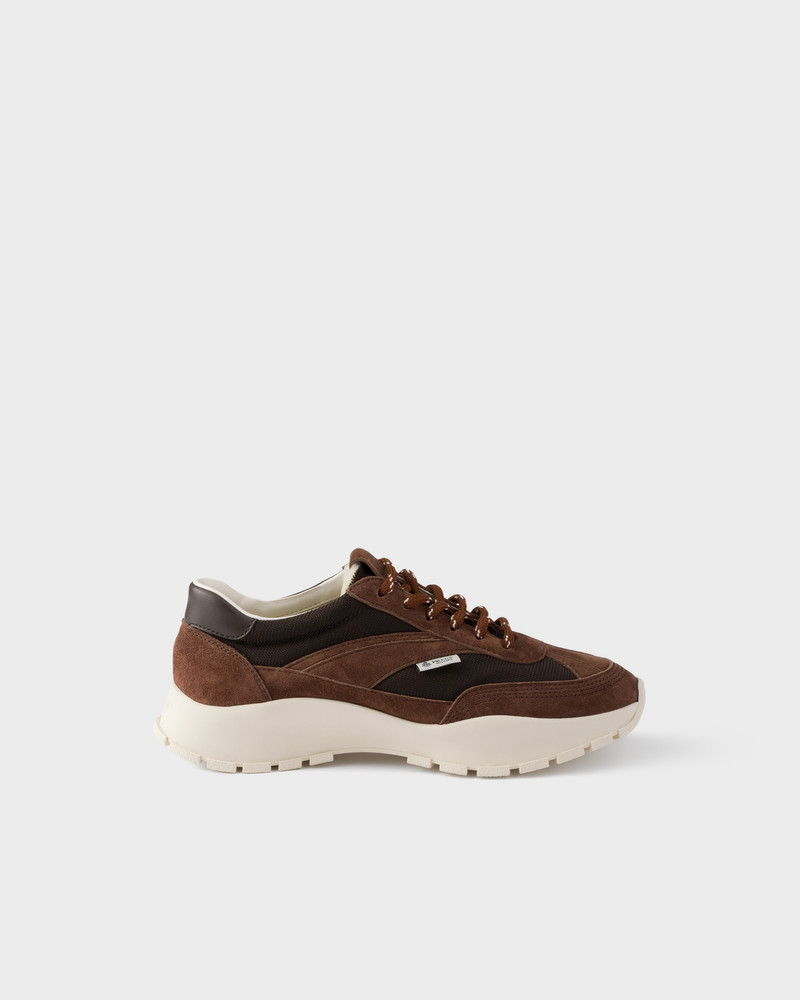 Prada Mesh fabric and suede sneakers outlook