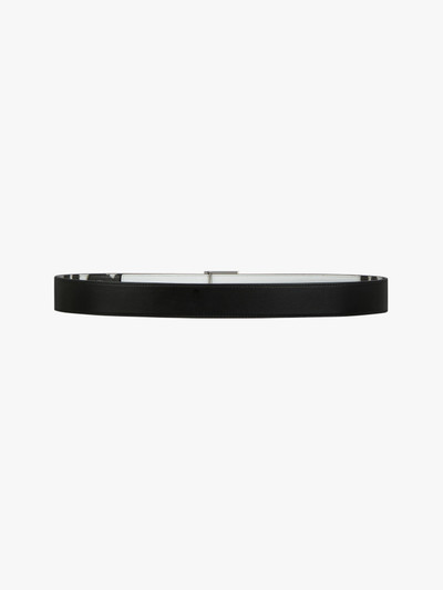 Givenchy 4G REVERSIBLE BELT IN LEATHER WITH TAG EFFECT GIVENCHY PRINT outlook