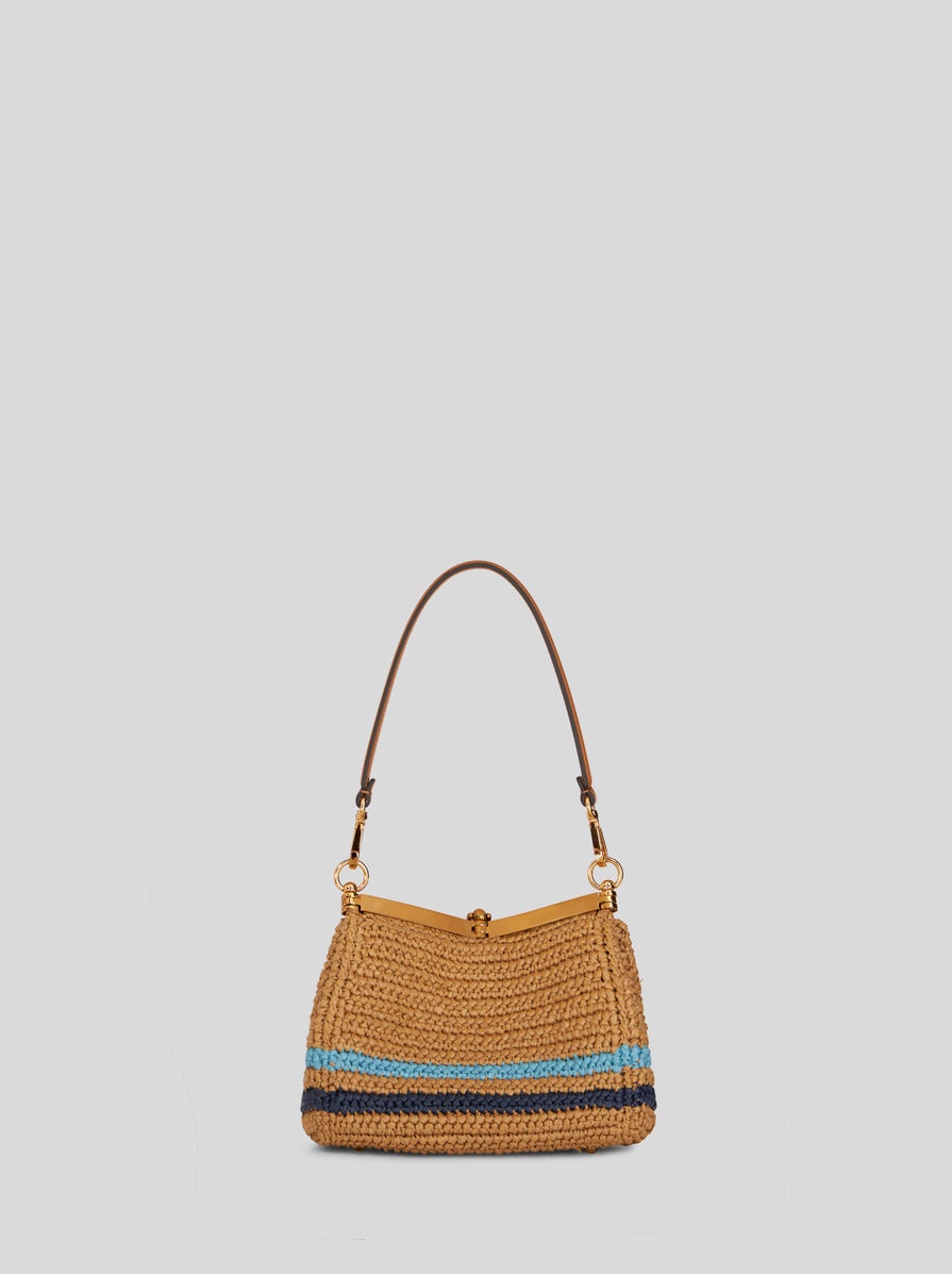 MINI RAFFIA CROSSBODY BAG WITH EMBROIDERY - 3