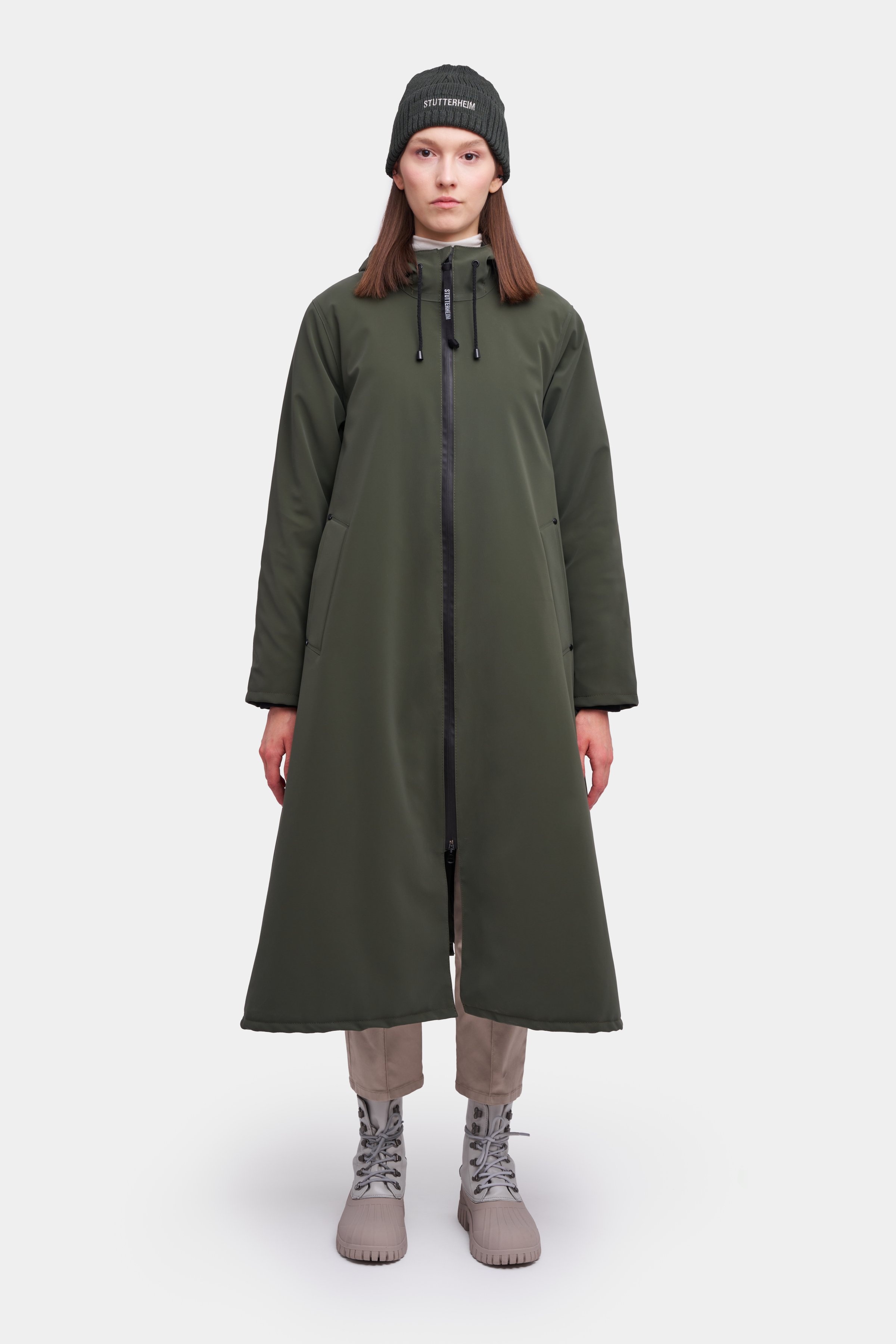 Mosebacke Long Winter Suede Dark Green Dark Green - 2
