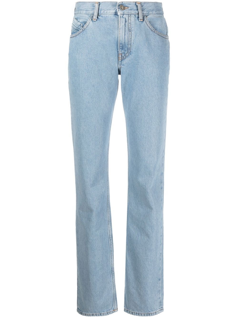 high-rise slim-fit jeans - 1