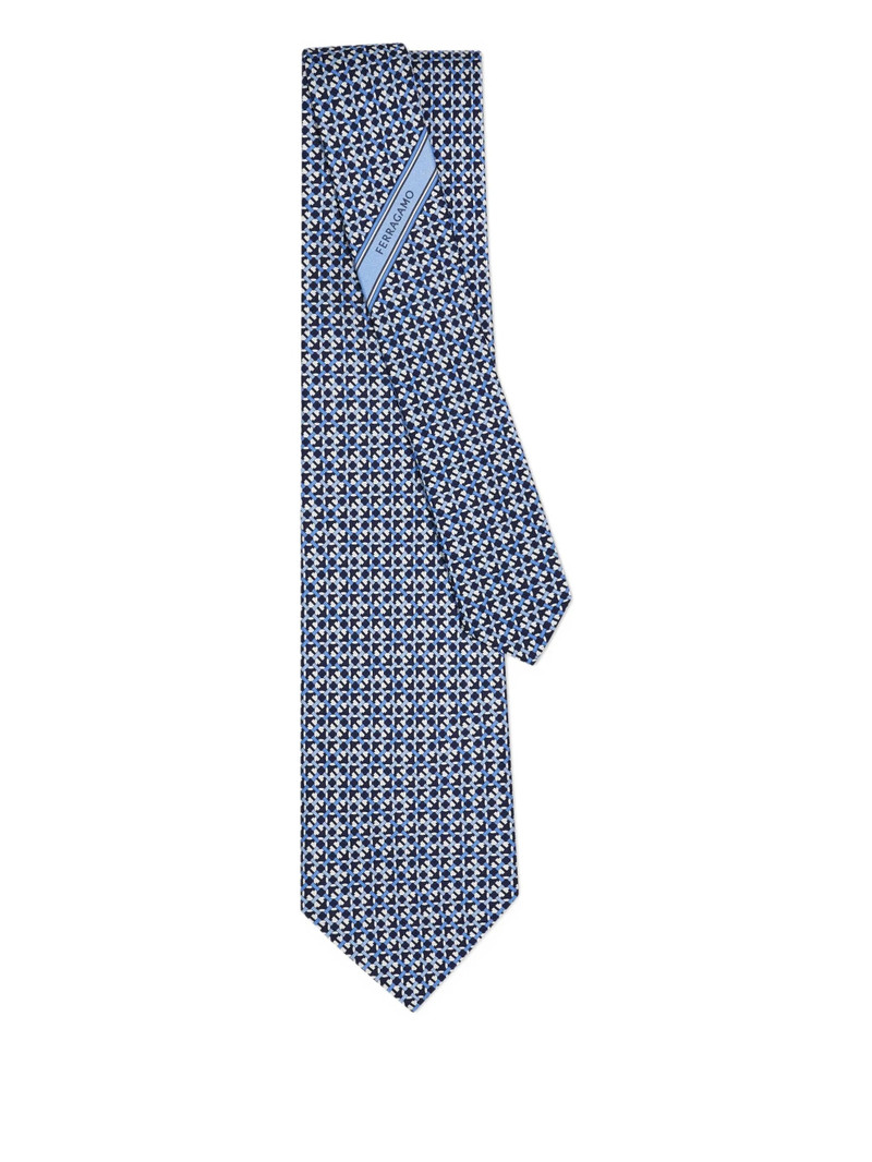 FERRAGAMO Ferragamo Gancini-pattern Tie outlook